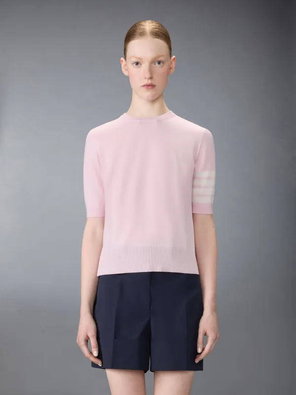 FINE MERINO WOOL 4-BAR TEE sold by Thom Browne