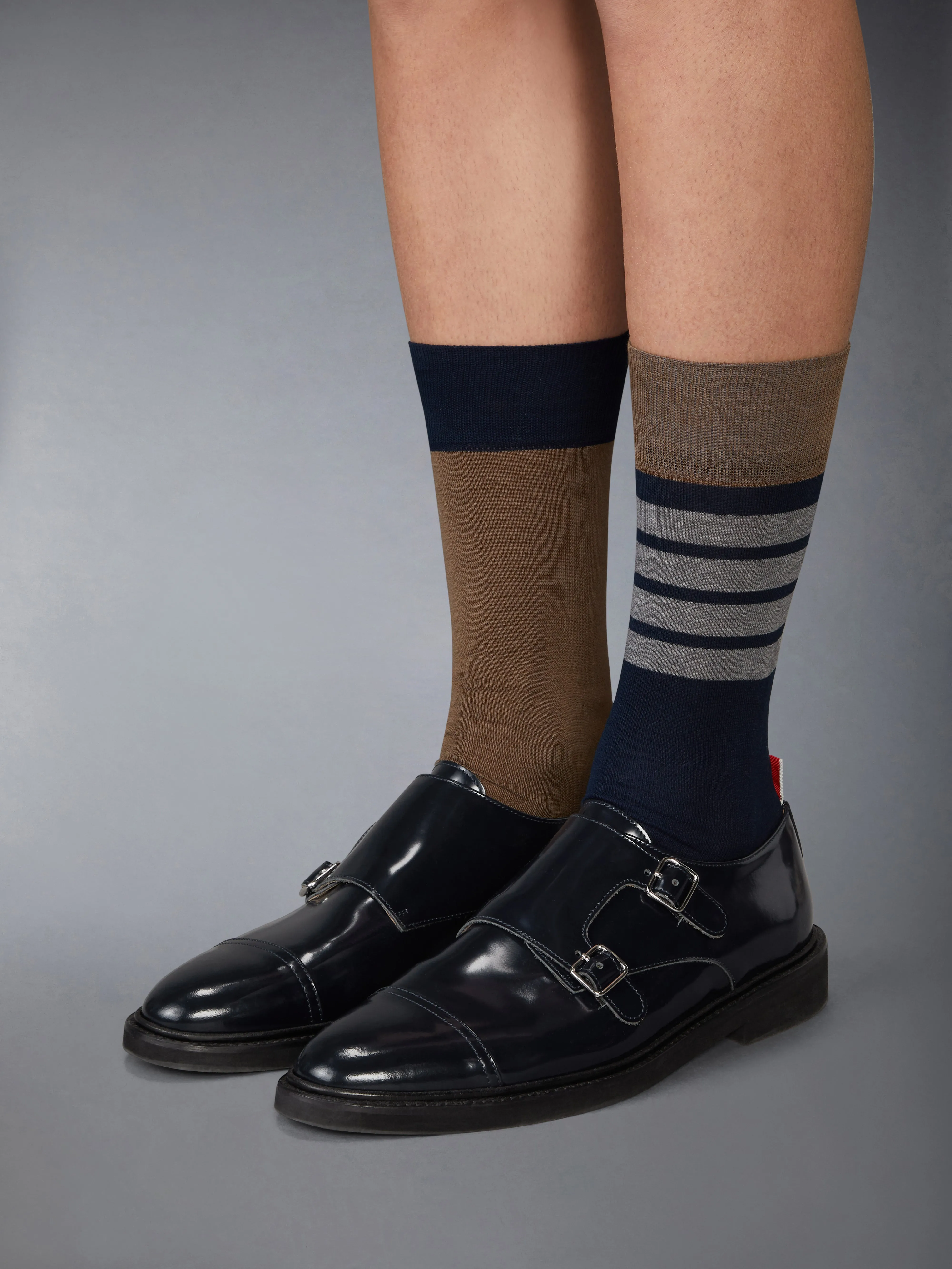 SOFT SPAZZOLATO OXFORD DOUBLE MONKSTRAP SHOE sold by Thom Browne product image thumbnail 4