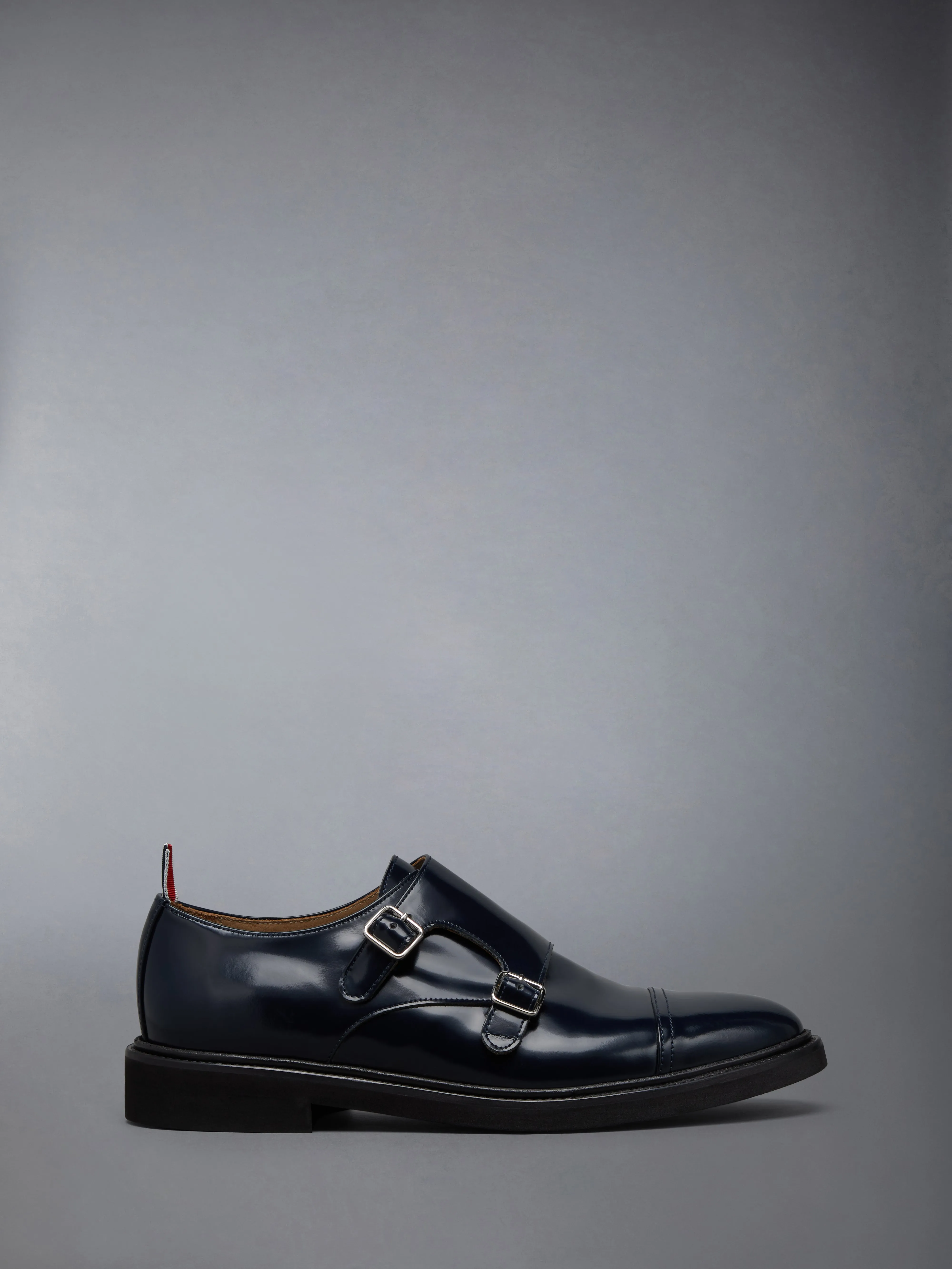 SOFT SPAZZOLATO OXFORD DOUBLE MONKSTRAP SHOE sold by Thom Browne
