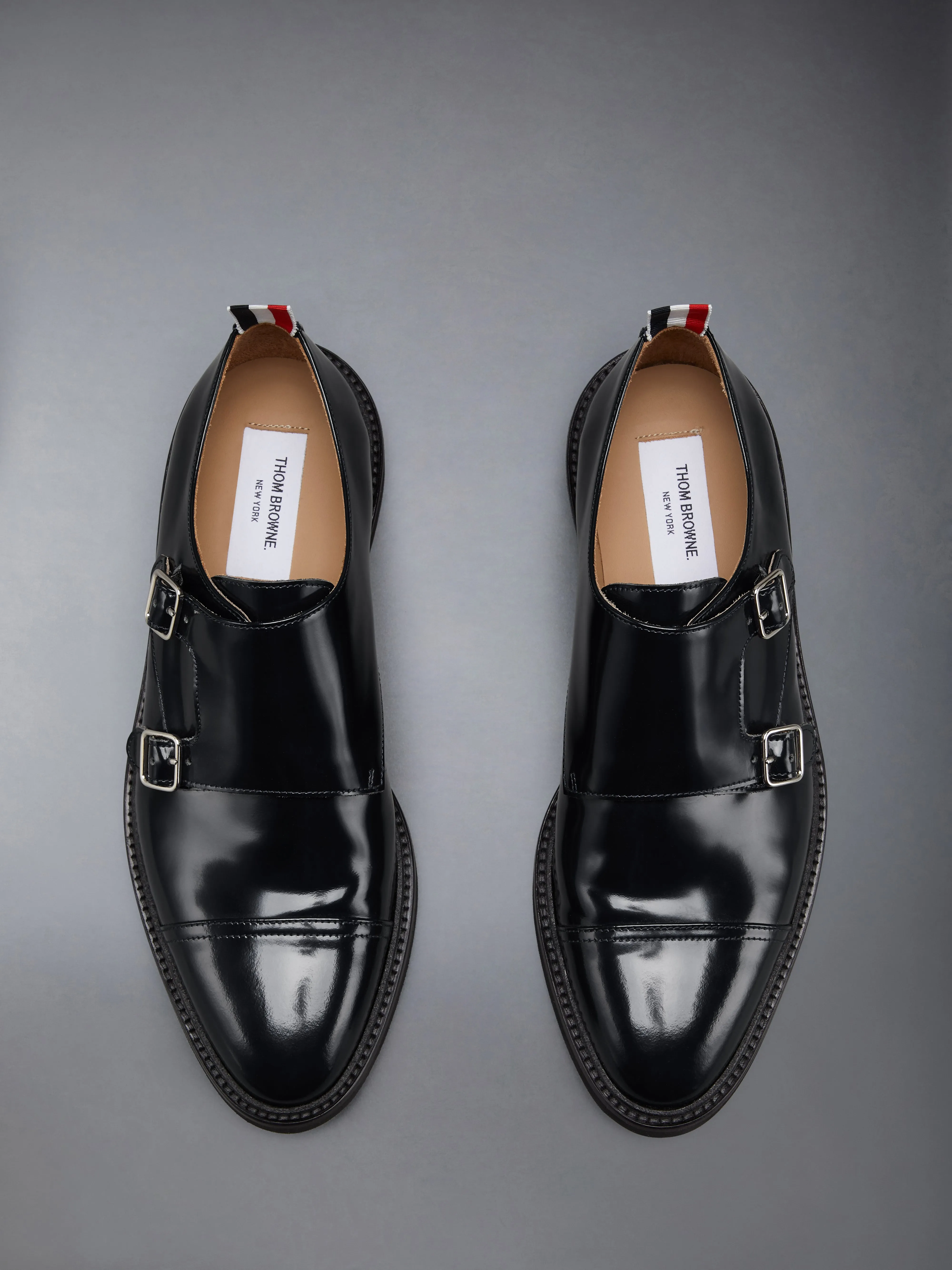 SOFT SPAZZOLATO OXFORD DOUBLE MONKSTRAP SHOE sold by Thom Browne product image thumbnail 5