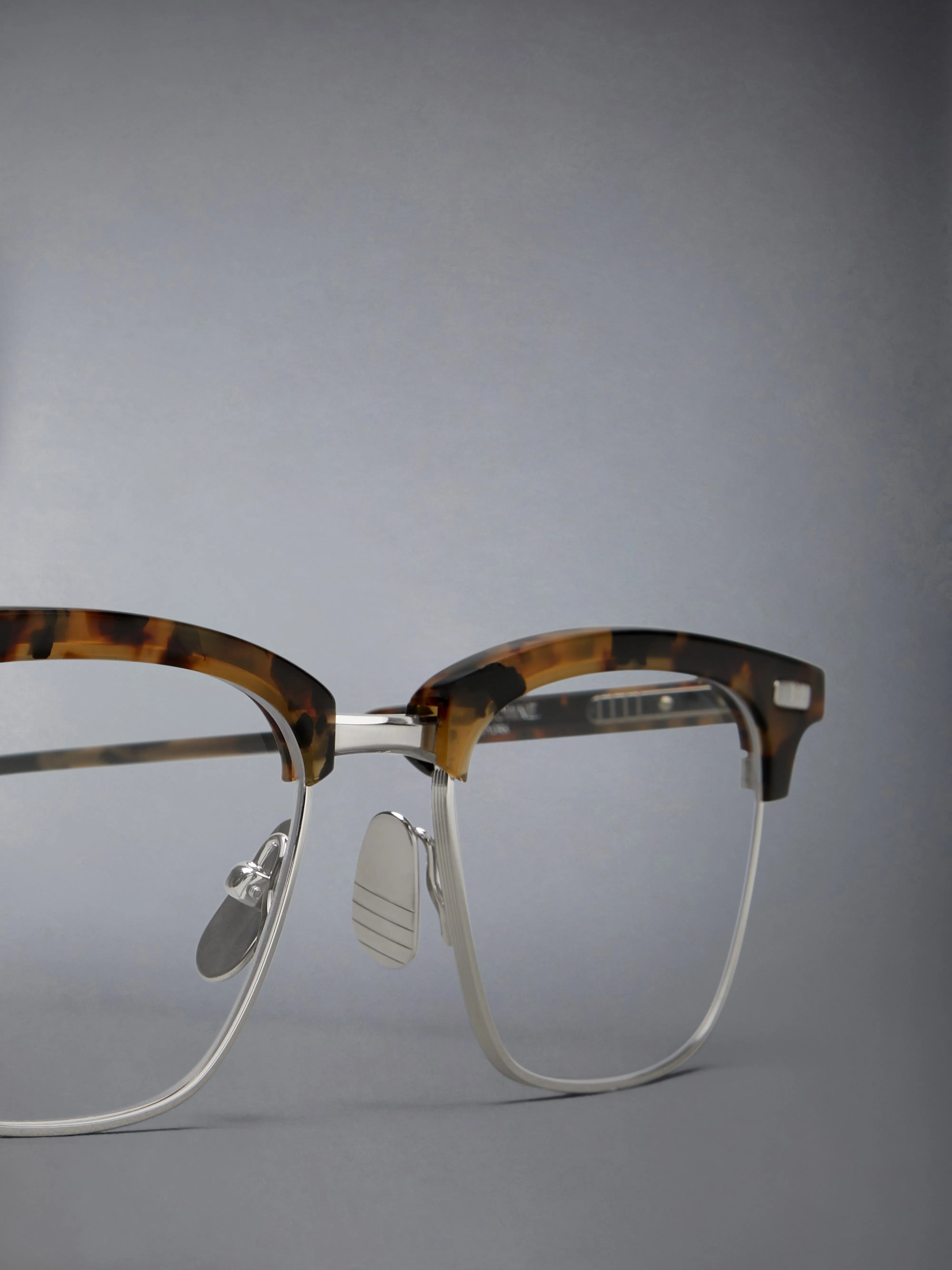 ACETATE AND TITANIUM RECTANGULAR EYEGLASSES sold by Thom Browne product image thumbnail 3