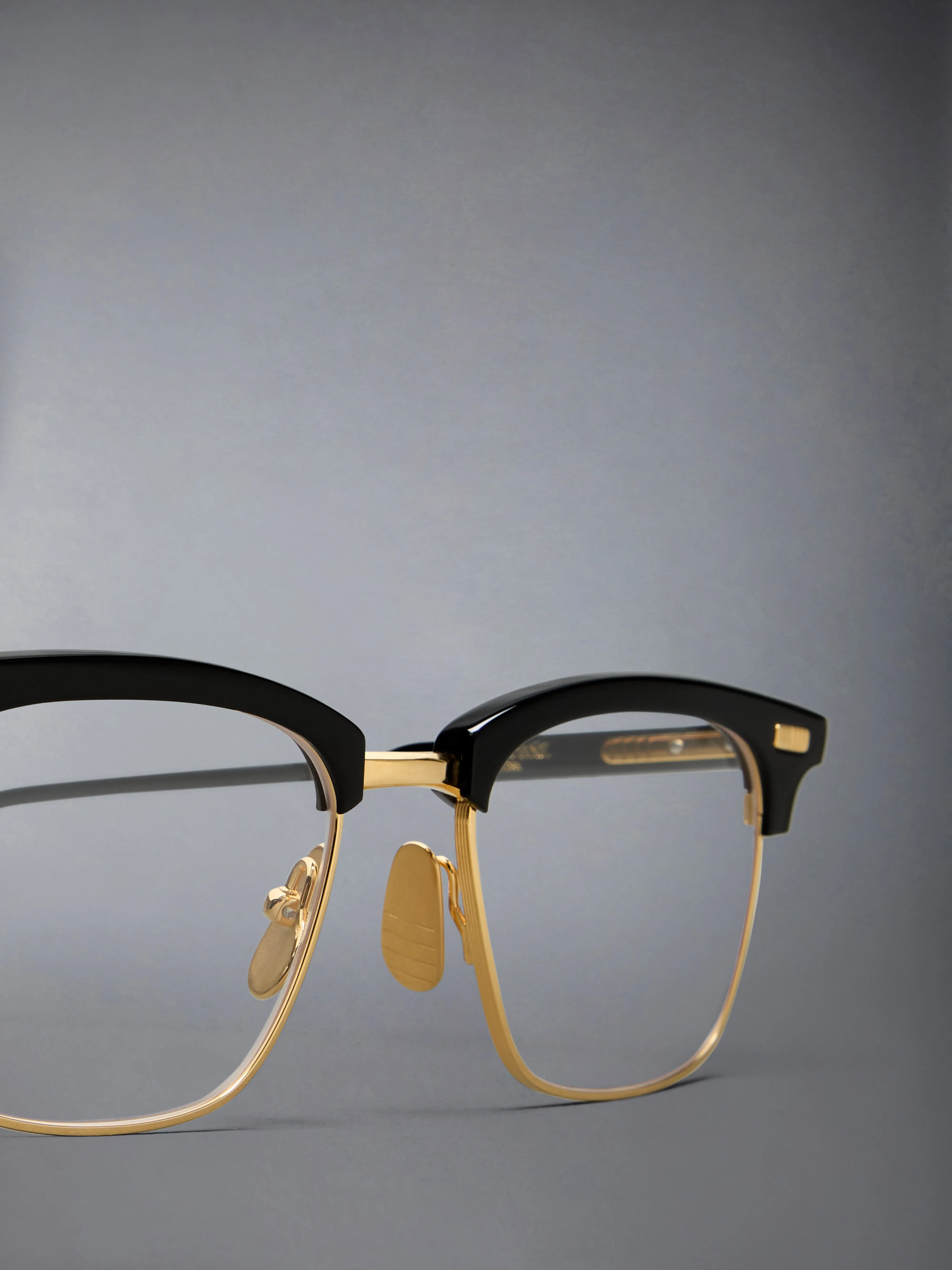 ACETATE AND TITANIUM RECTANGULAR EYEGLASSES sold by Thom Browne product image thumbnail 3