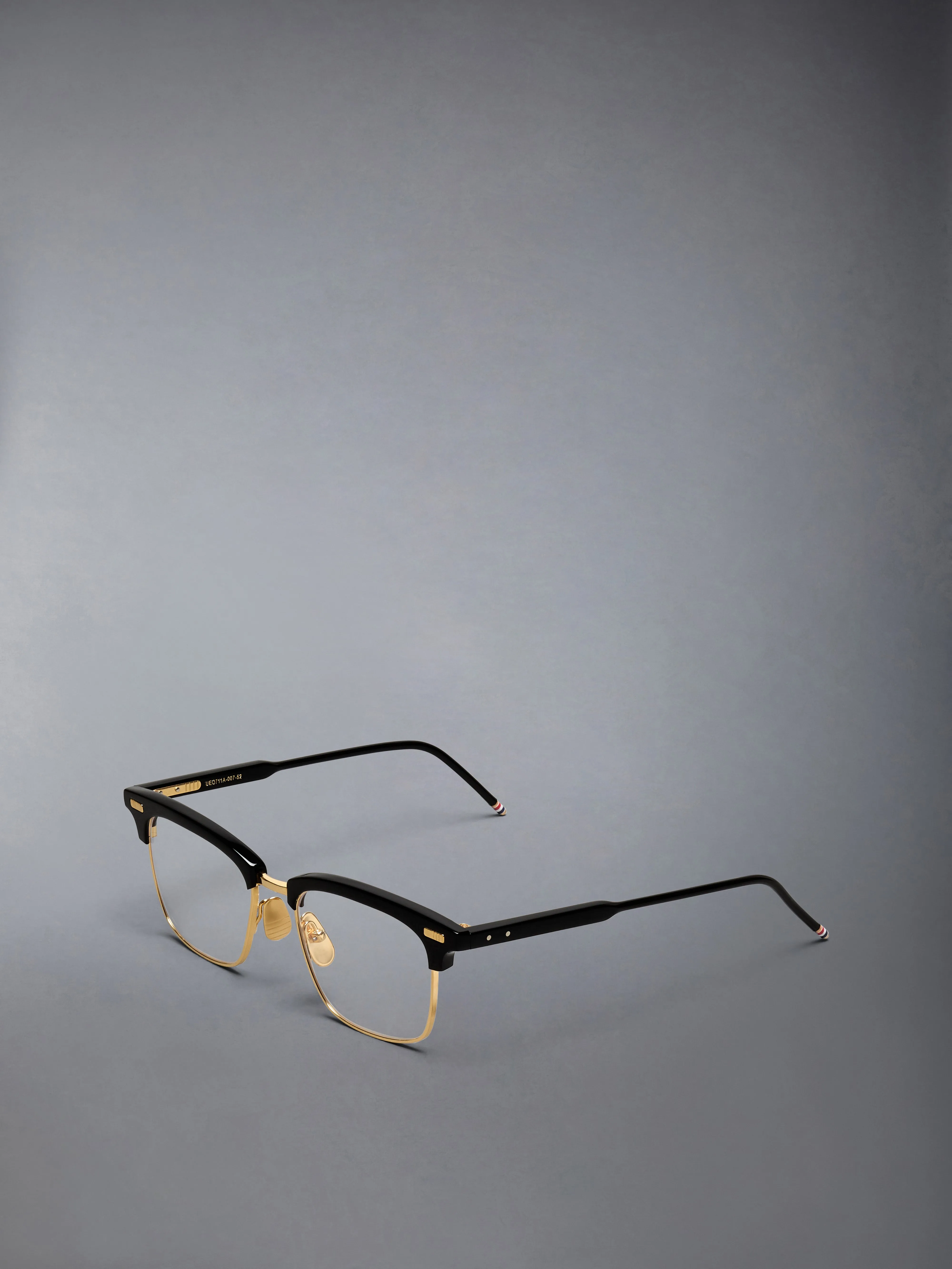 ACETATE AND TITANIUM RECTANGULAR EYEGLASSES sold by Thom Browne product image thumbnail 2