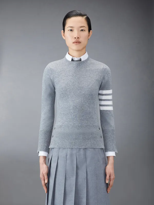 CLASSIC CASHMERE 4-BAR PULLOVER made by Thom Browne
