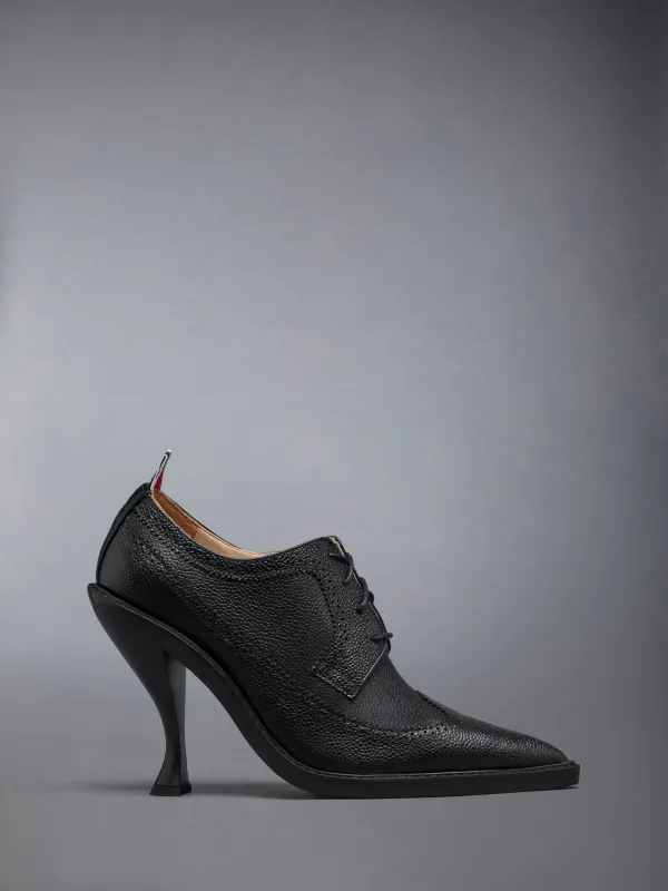 PEBBLE GRAIN LONGWING BROGUE CURVED HIGH HEEL 105MM sold by Thom Browne