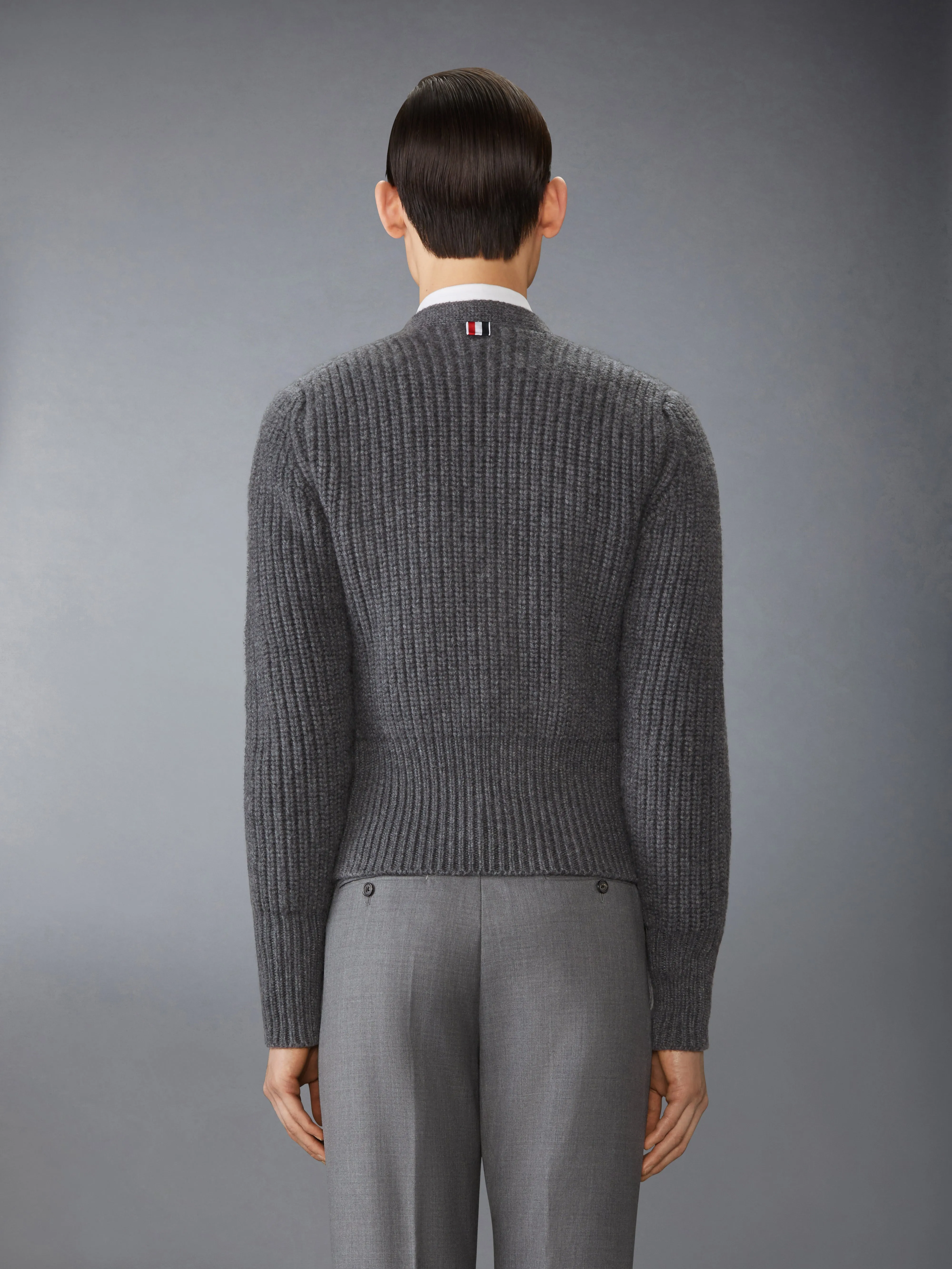 HALF STITCH CASHMERE CARDIGAN sold by Thom Browne product image thumbnail 3