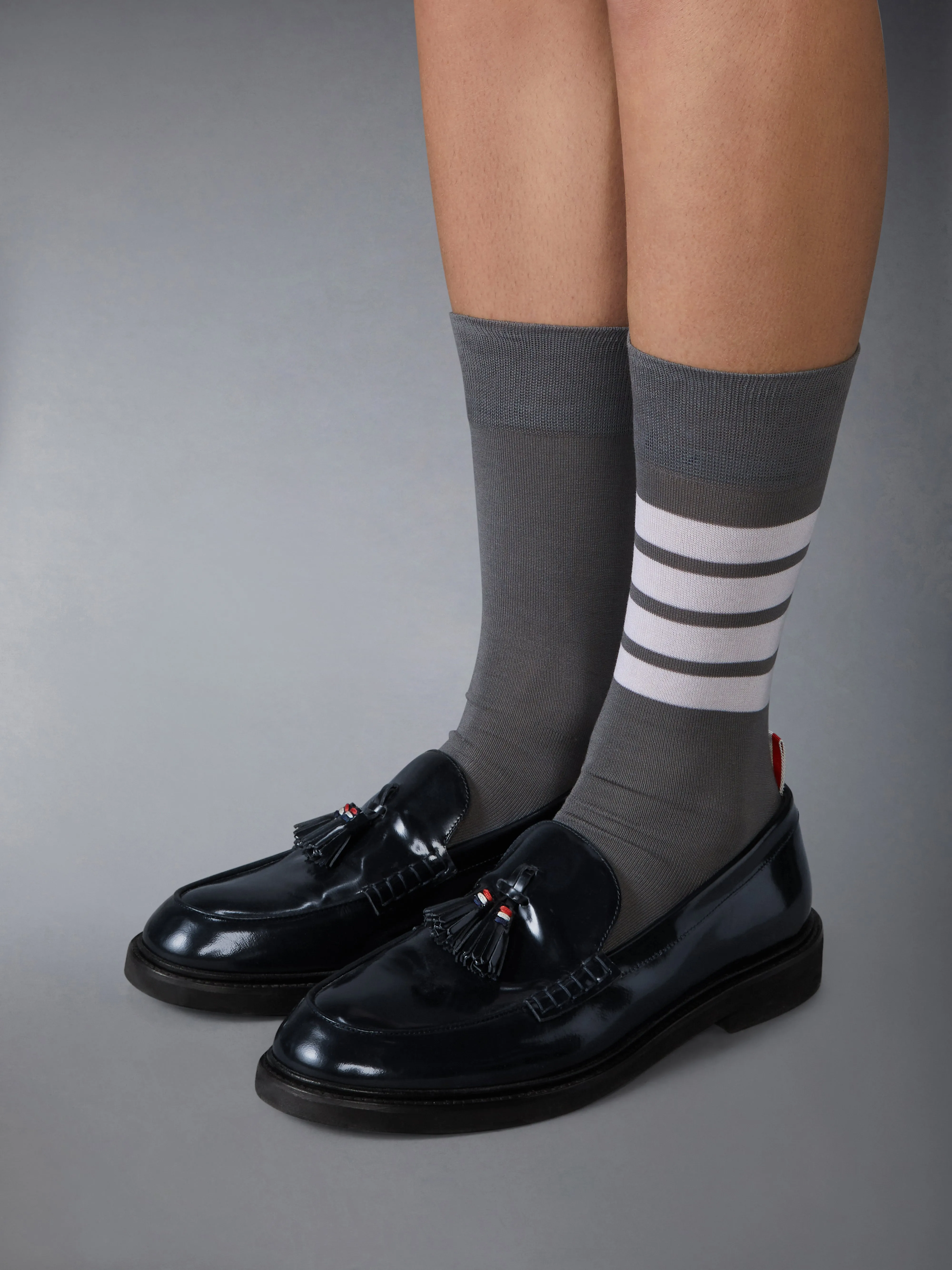 SPAZZOLATO LEATHER TASSLE LOAFER sold by Thom Browne product image thumbnail 4