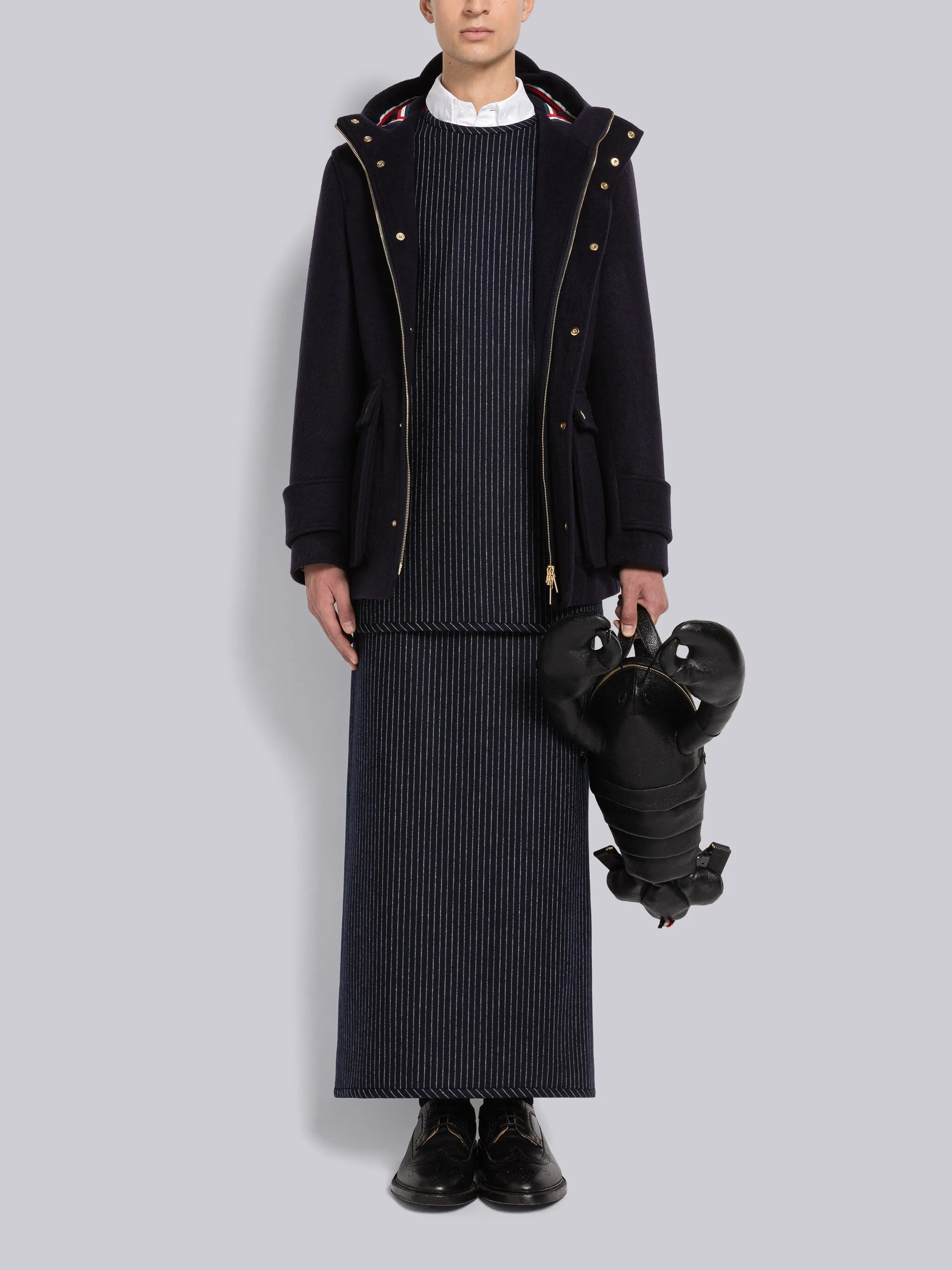 Military Weight Cashmere Snap Front Rain Parka sold by Thom Browne product image thumbnail 2