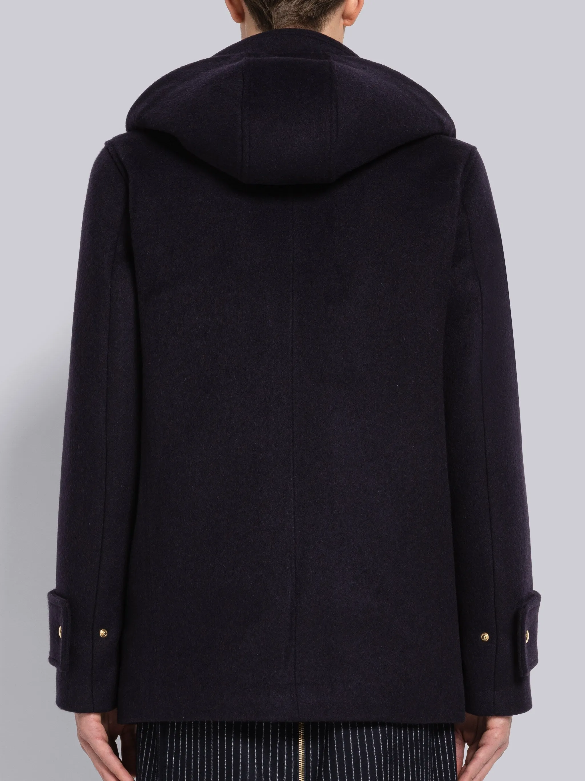 Military Weight Cashmere Snap Front Rain Parka sold by Thom Browne product image thumbnail 3