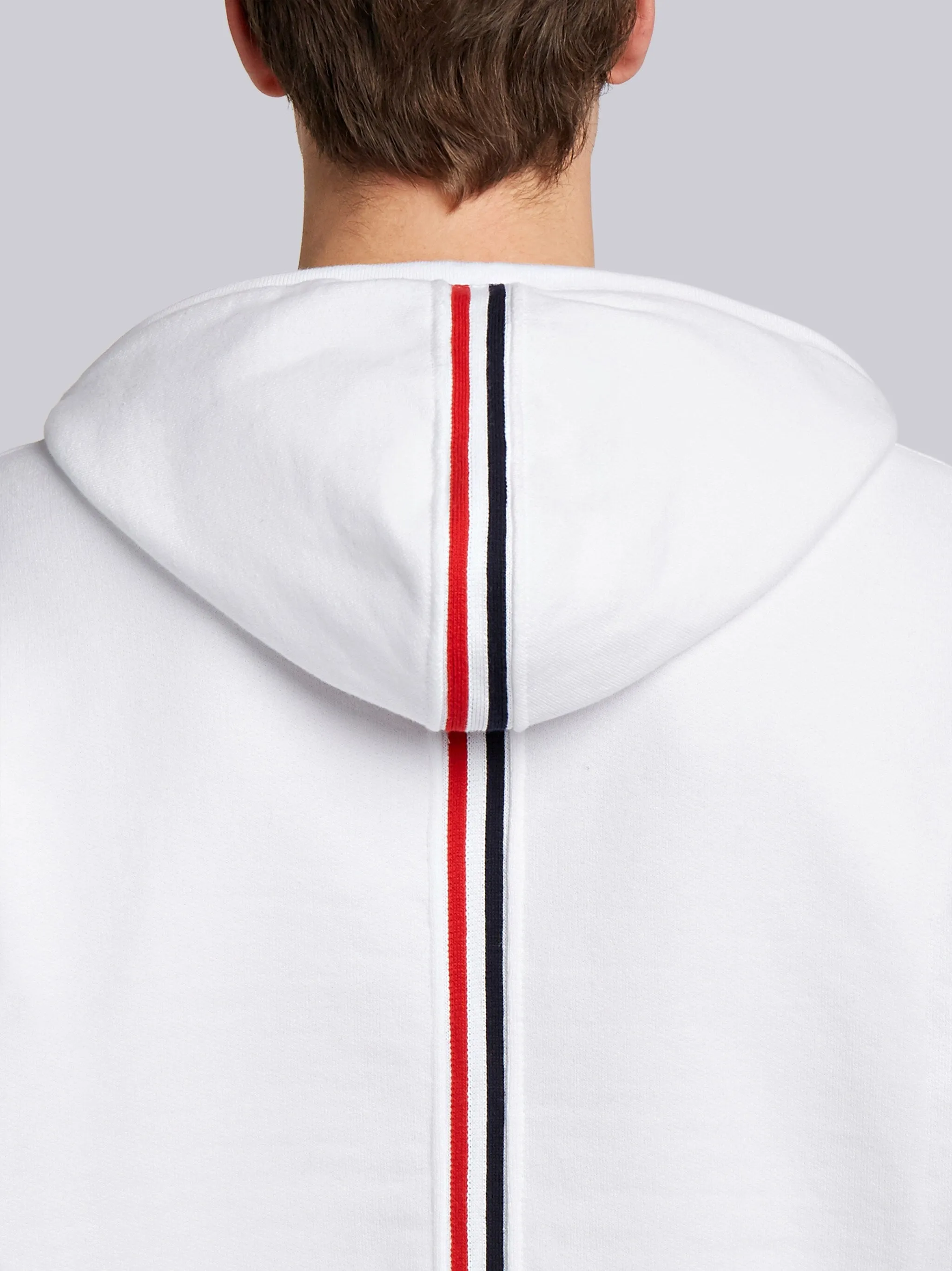 CLASSIC LOOPBACK STRIPE HOODIE sold by Thom Browne product image thumbnail 5