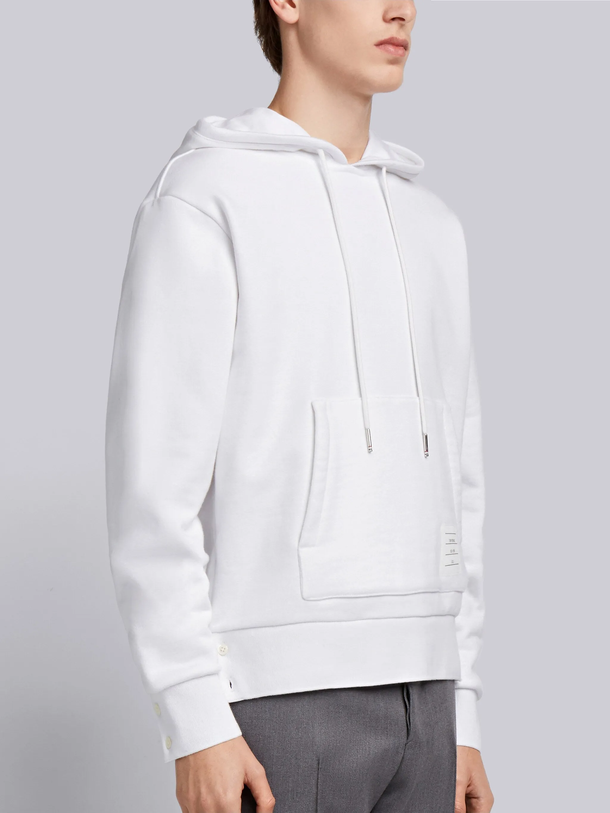 CLASSIC LOOPBACK STRIPE HOODIE sold by Thom Browne product image thumbnail 3