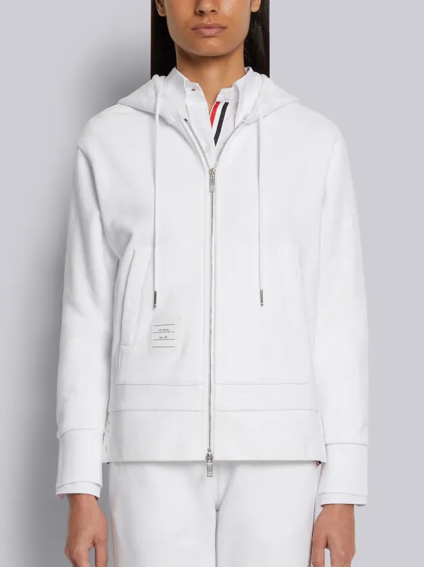 CLASSIC LOOPBACK STRIPE FULL ZIP HOODIE sold by Thom Browne