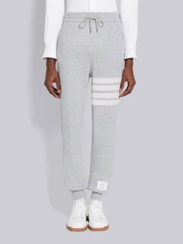 CASHMERE WAFFLE 4-BAR SWEATPANTS sold by Thom Browne