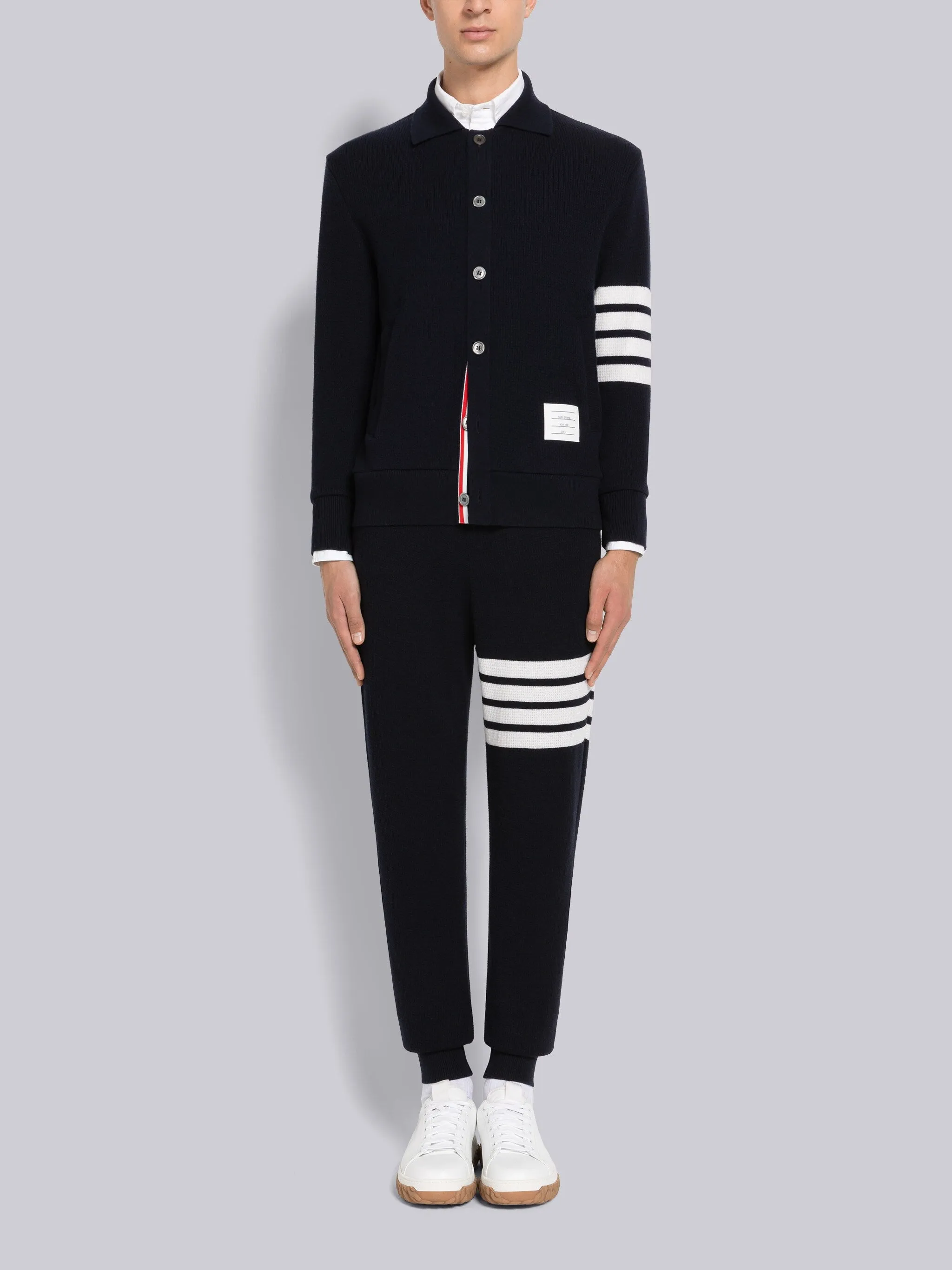 CASHMERE WAFFLE 4-BAR SWEATPANTS sold by Thom Browne product image thumbnail 5