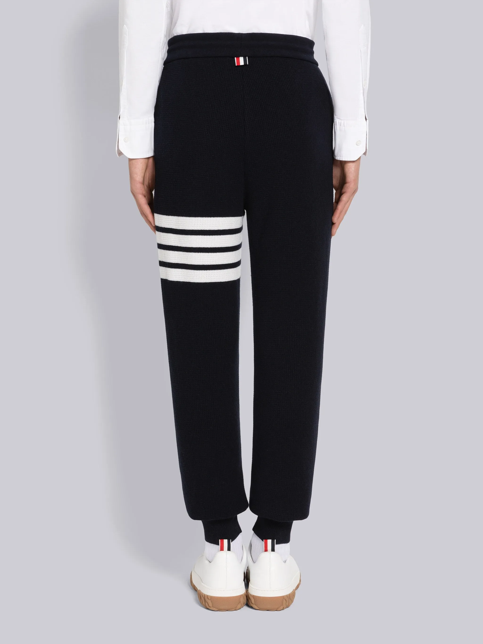 CASHMERE WAFFLE 4-BAR SWEATPANTS sold by Thom Browne product image thumbnail 2