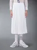 COTTON SEERSUCKER PLEATED SKIRT sold by Thom Browne