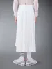 COTTON SEERSUCKER PLEATED SKIRT sold by Thom Browne