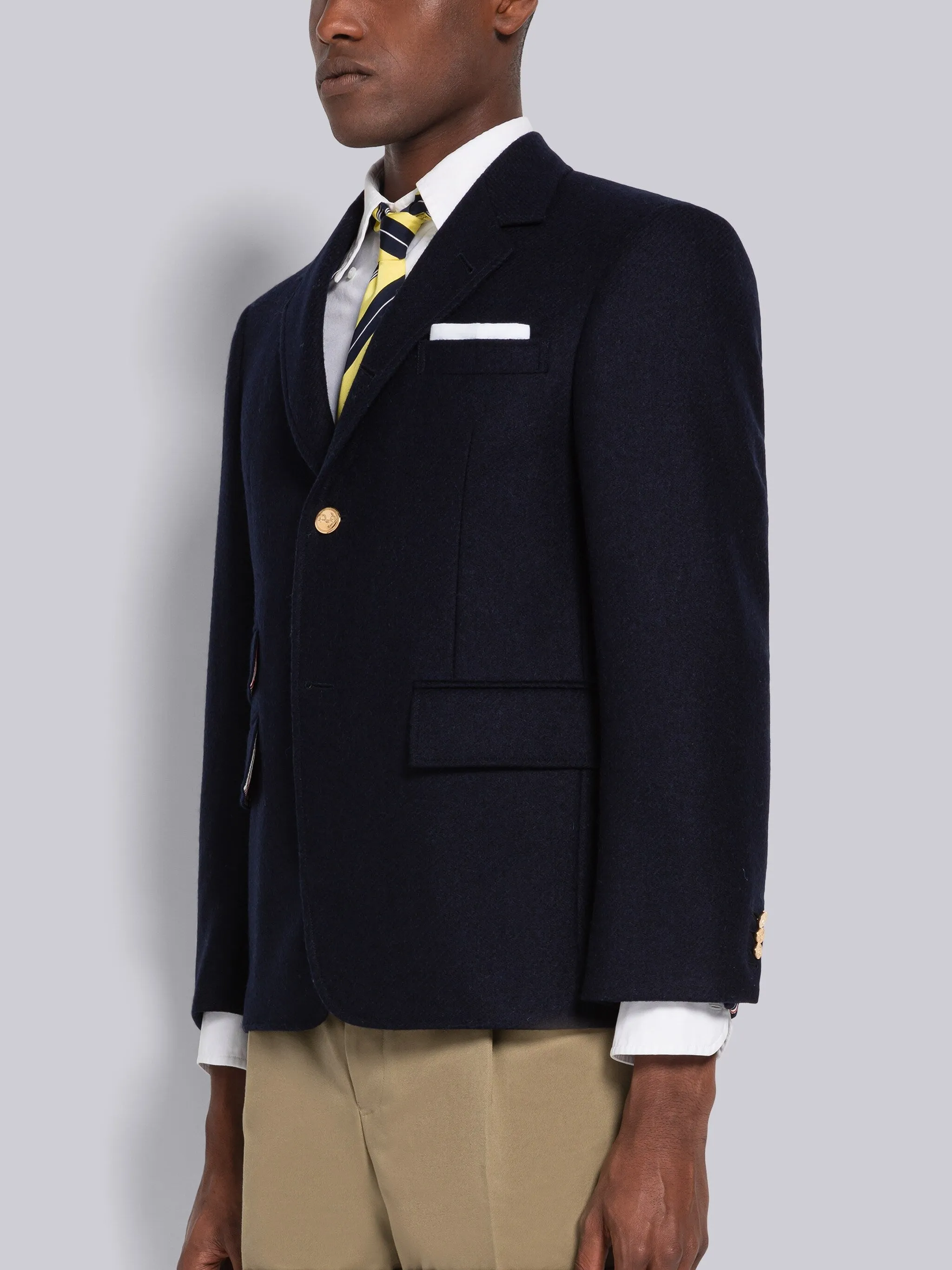 SHETLAND WOOL SINGLE VENT SPORT COAT sold by Thom Browne product image thumbnail 2