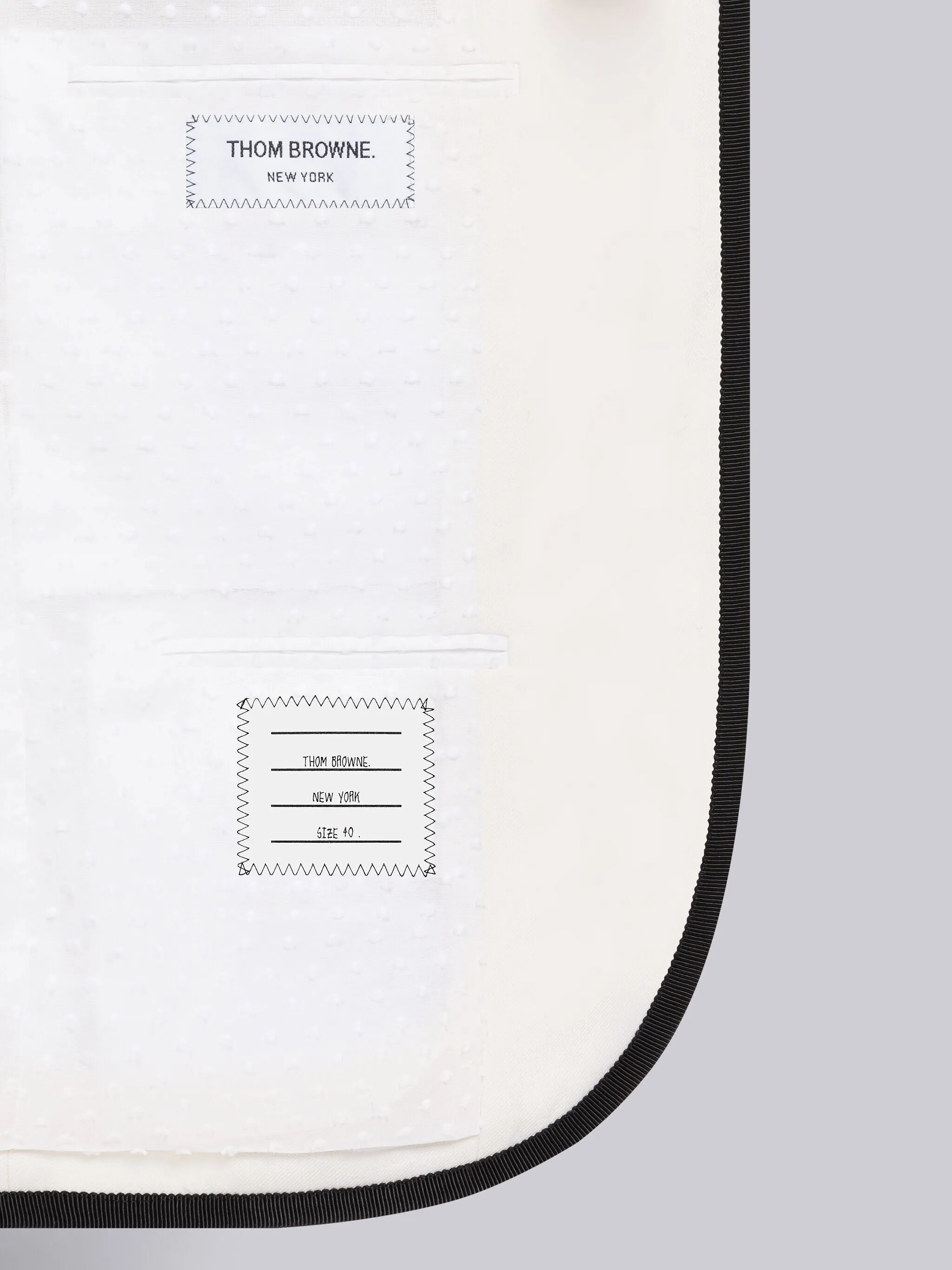 TWILL WEAVE WOOL TIPPING HOLIDAY HIGH ARMHOLE SPORT COAT sold by Thom Browne product image thumbnail 4