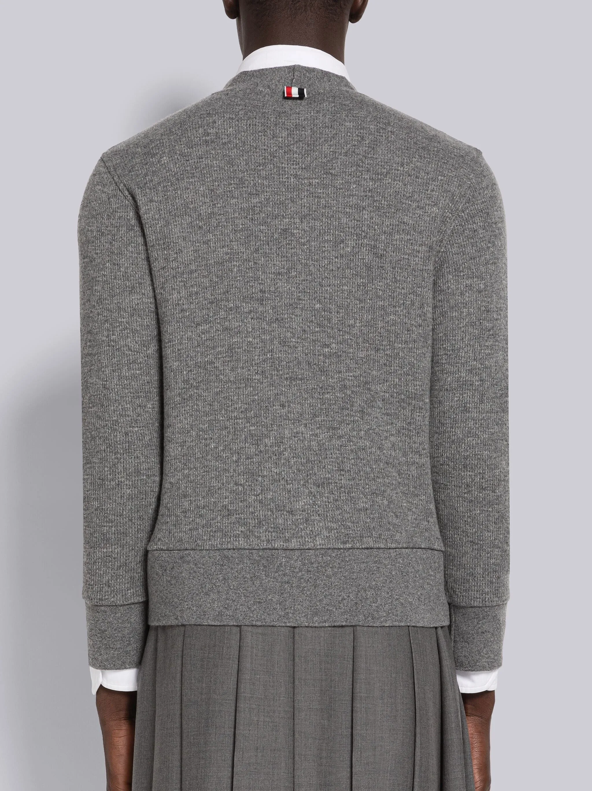 CASHMERE WAFFLE CARDIGAN sold by Thom Browne product image thumbnail 3