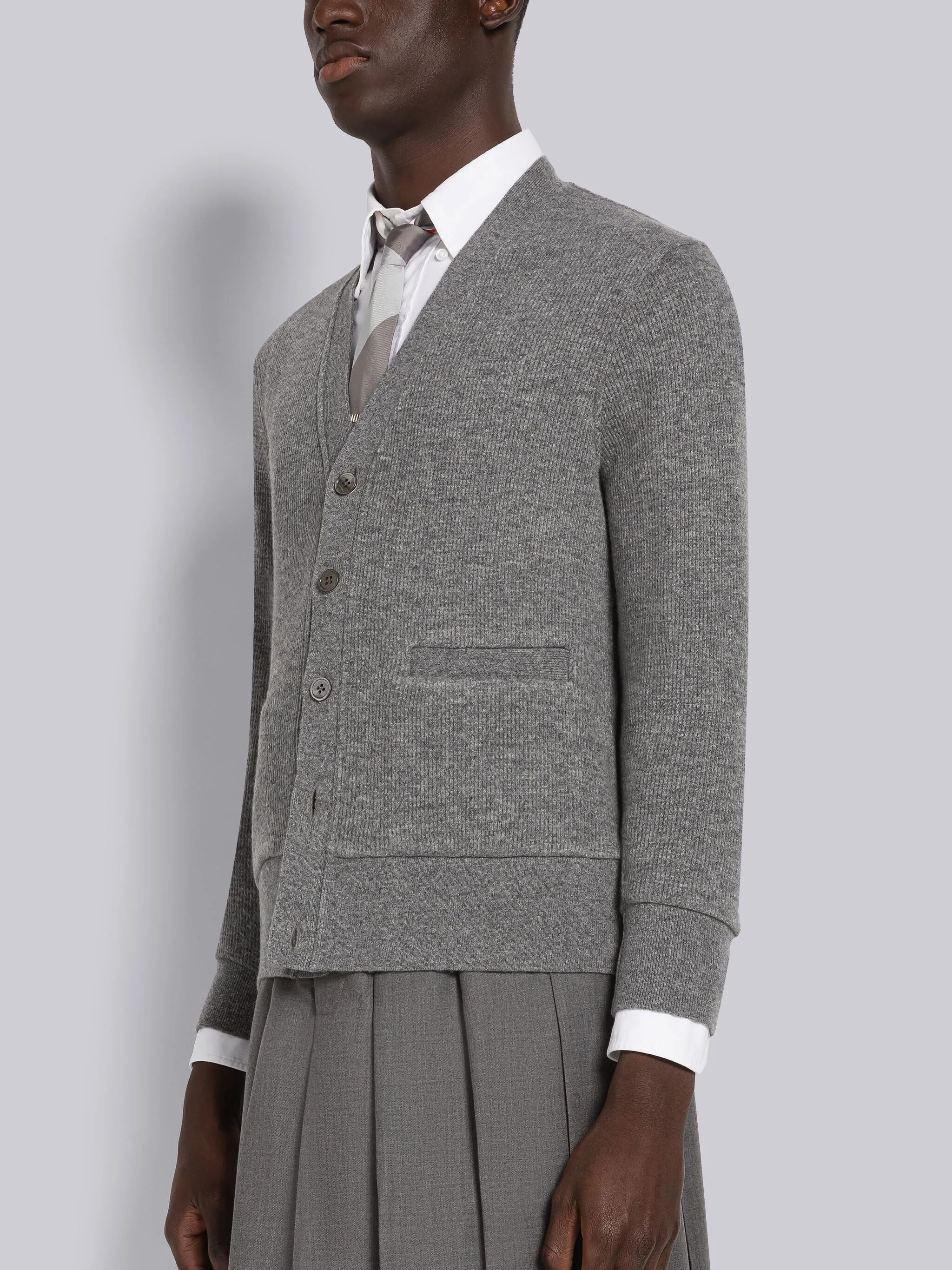 CASHMERE WAFFLE CARDIGAN sold by Thom Browne product image thumbnail 2