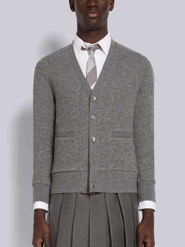 CASHMERE WAFFLE CARDIGAN sold by Thom Browne
