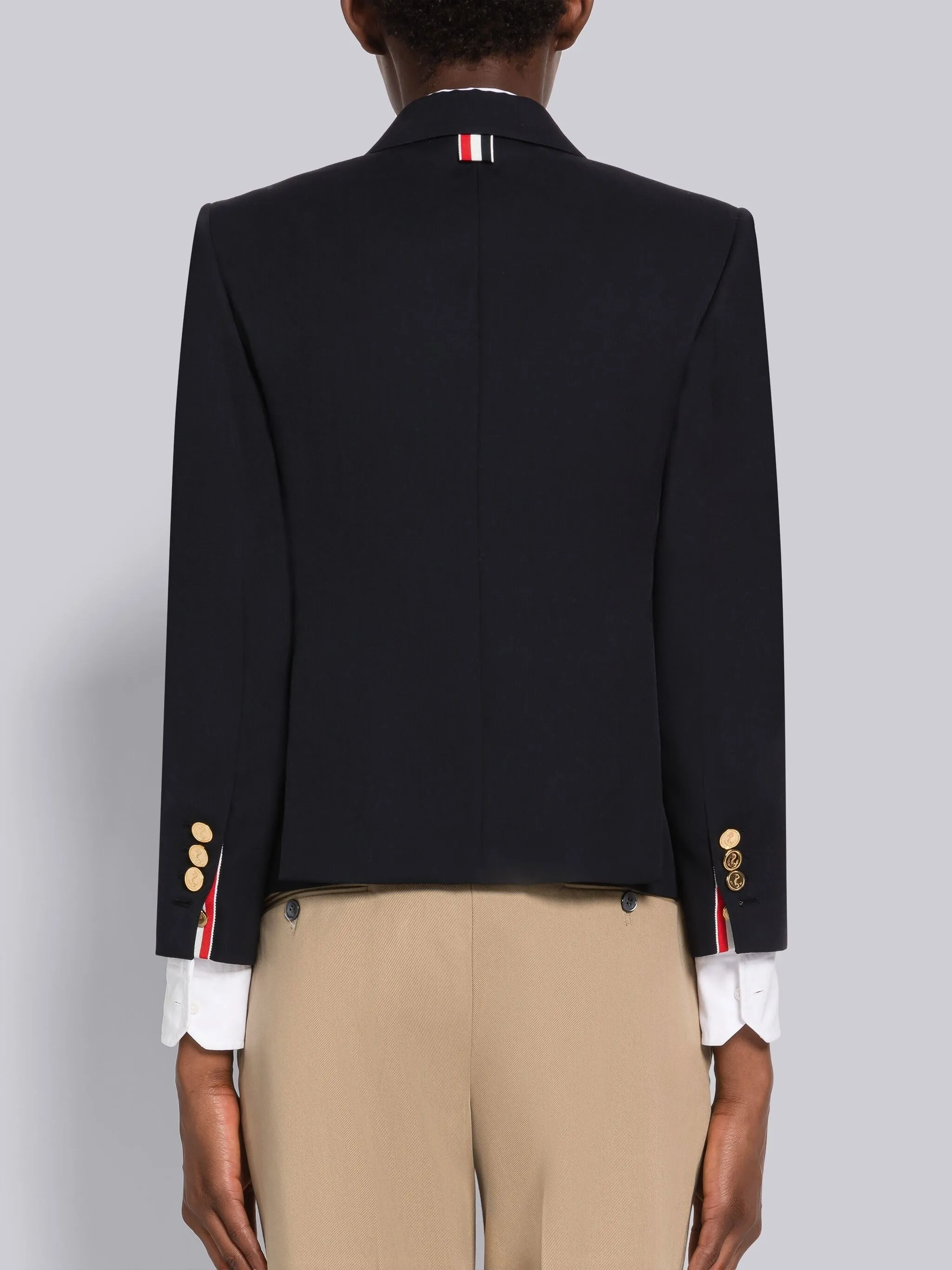 WOOL GABARDINE HIGH ARMHOLE SPORT COAT sold by Thom Browne product image thumbnail 3