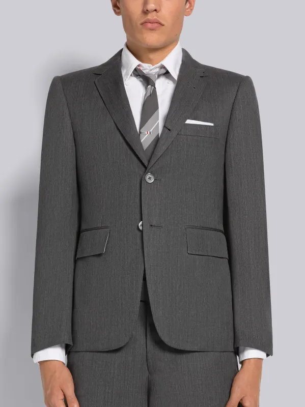 STIFF WOOL GABARDINE CLASSIC SPORT COAT sold by Thom Browne