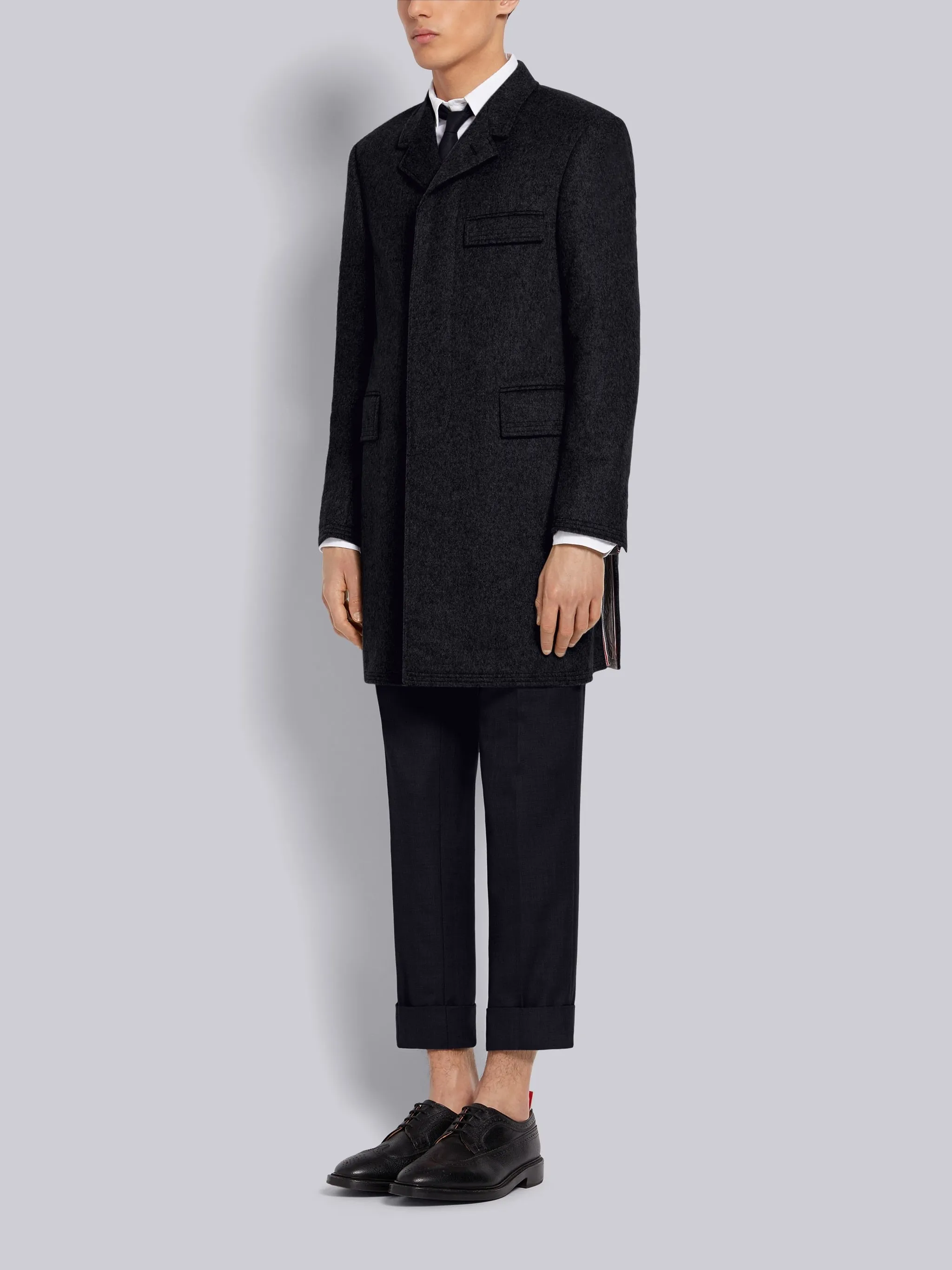 CLASSIC CHESTERFIELD IN HEAVY WEIGHT CASHMERE sold by Thom Browne product image thumbnail 2