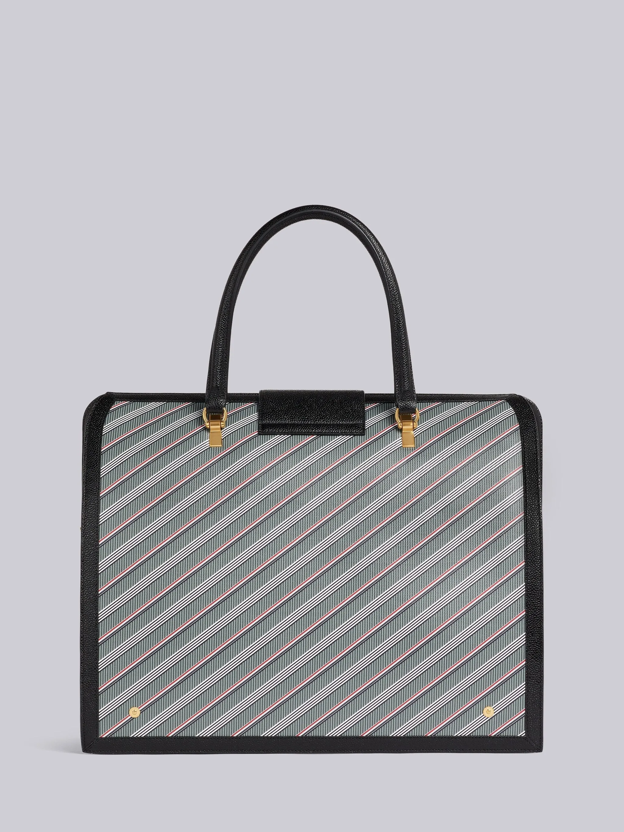 MEDIUM GREY MONOGRAM COATED CANVAS LEATHER FRAME MR. THOM BAG sold by Thom Browne product image thumbnail 4