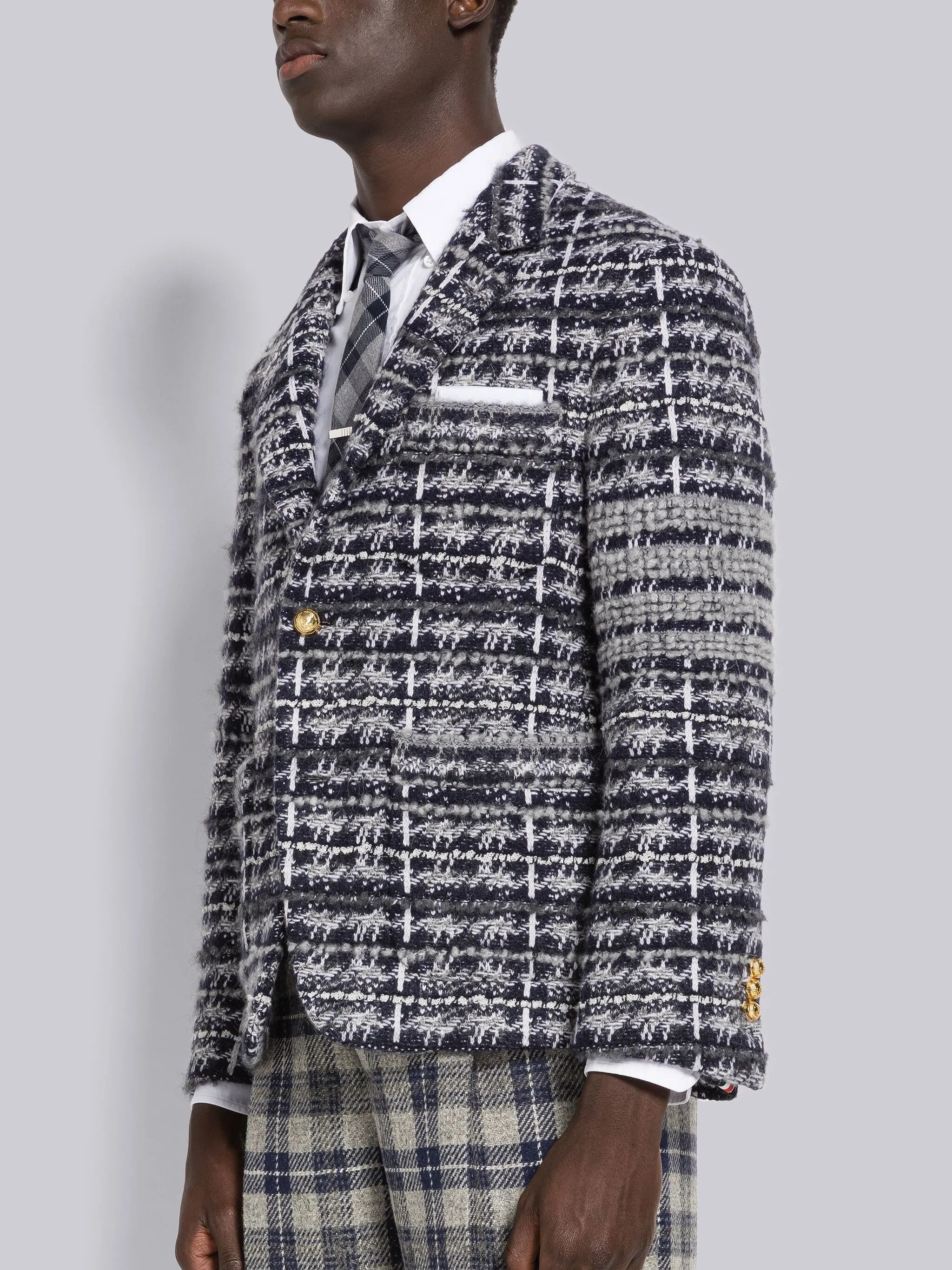 TWEED SINGLE-BREASTED BLAZER sold by Thom Browne product image thumbnail 5