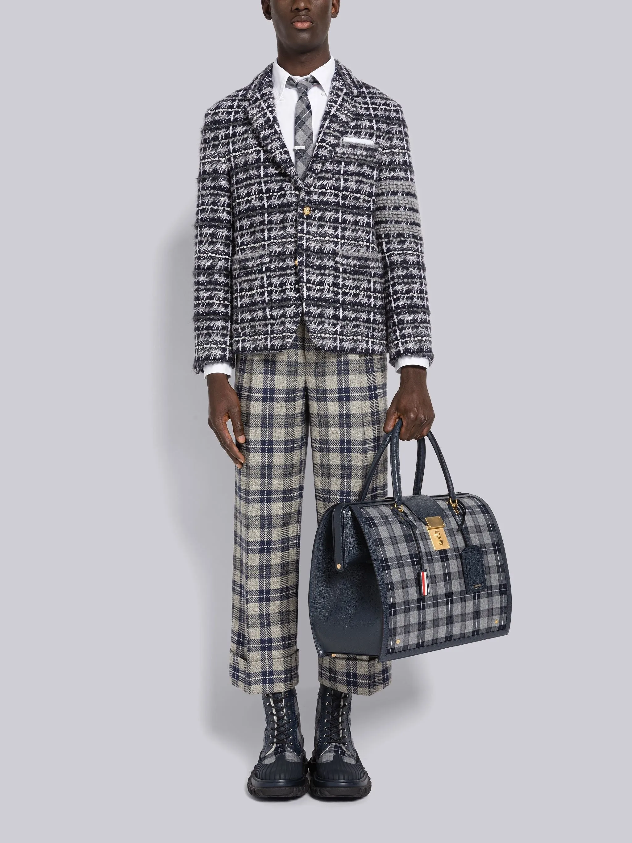 TWEED SINGLE-BREASTED BLAZER sold by Thom Browne product image thumbnail 2