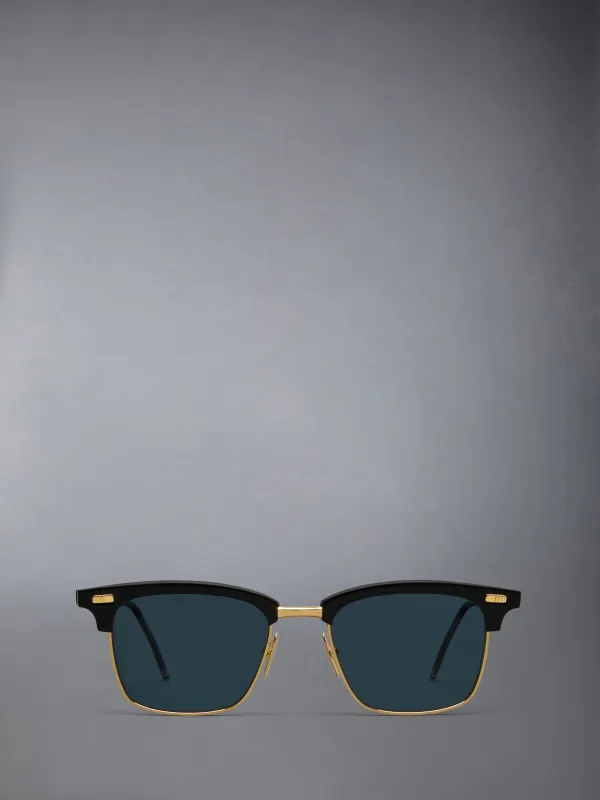 ACETATE AND TITANIUM RECTANGULAR SUNGLASSES sold by Thom Browne