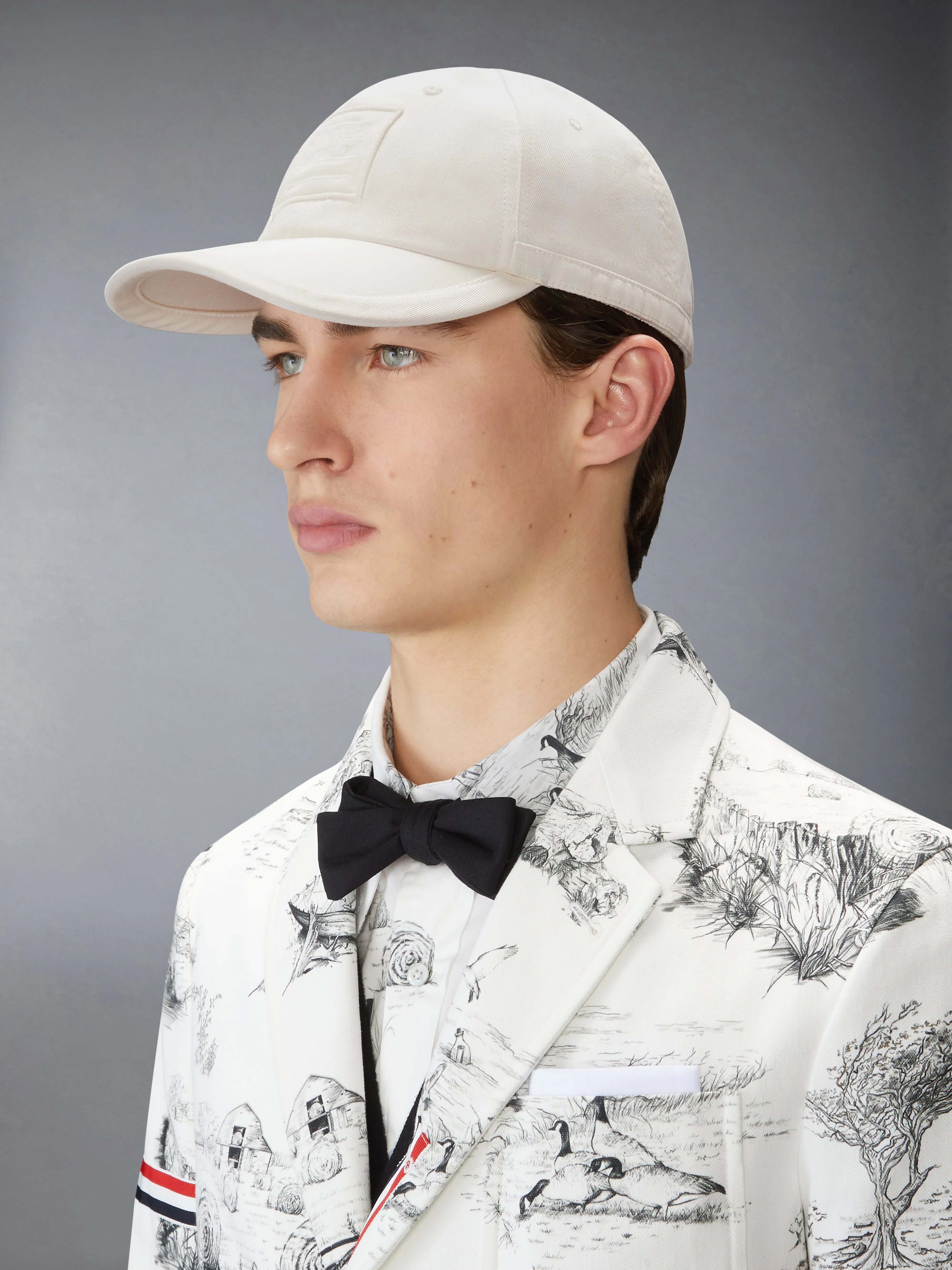 COTTON TWILL 6-PANEL BASEBALL CAP sold by Thom Browne product image thumbnail 2