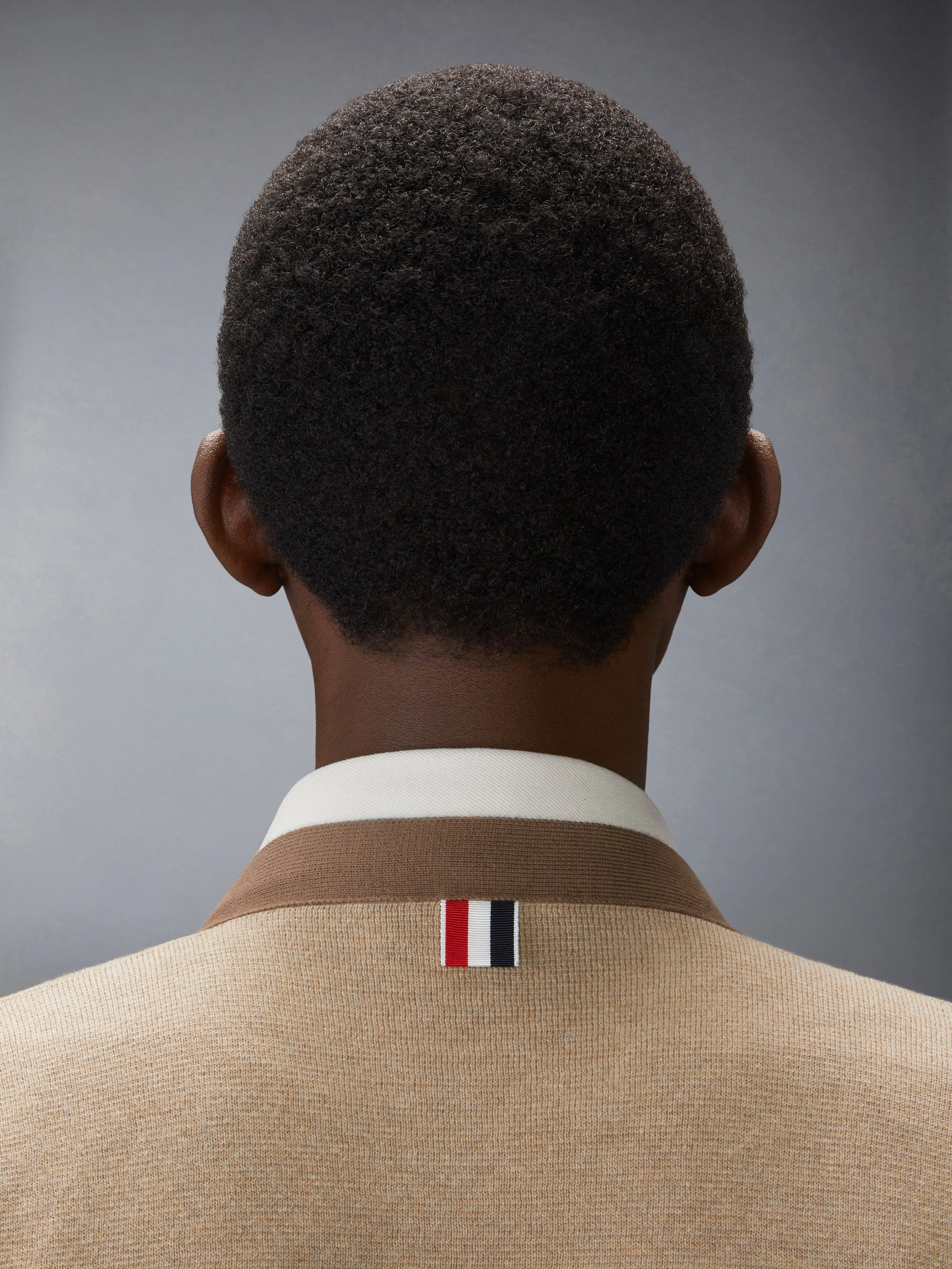 MILANO STITCH 4-BAR V NECK CARDIGAN sold by Thom Browne product image thumbnail 5