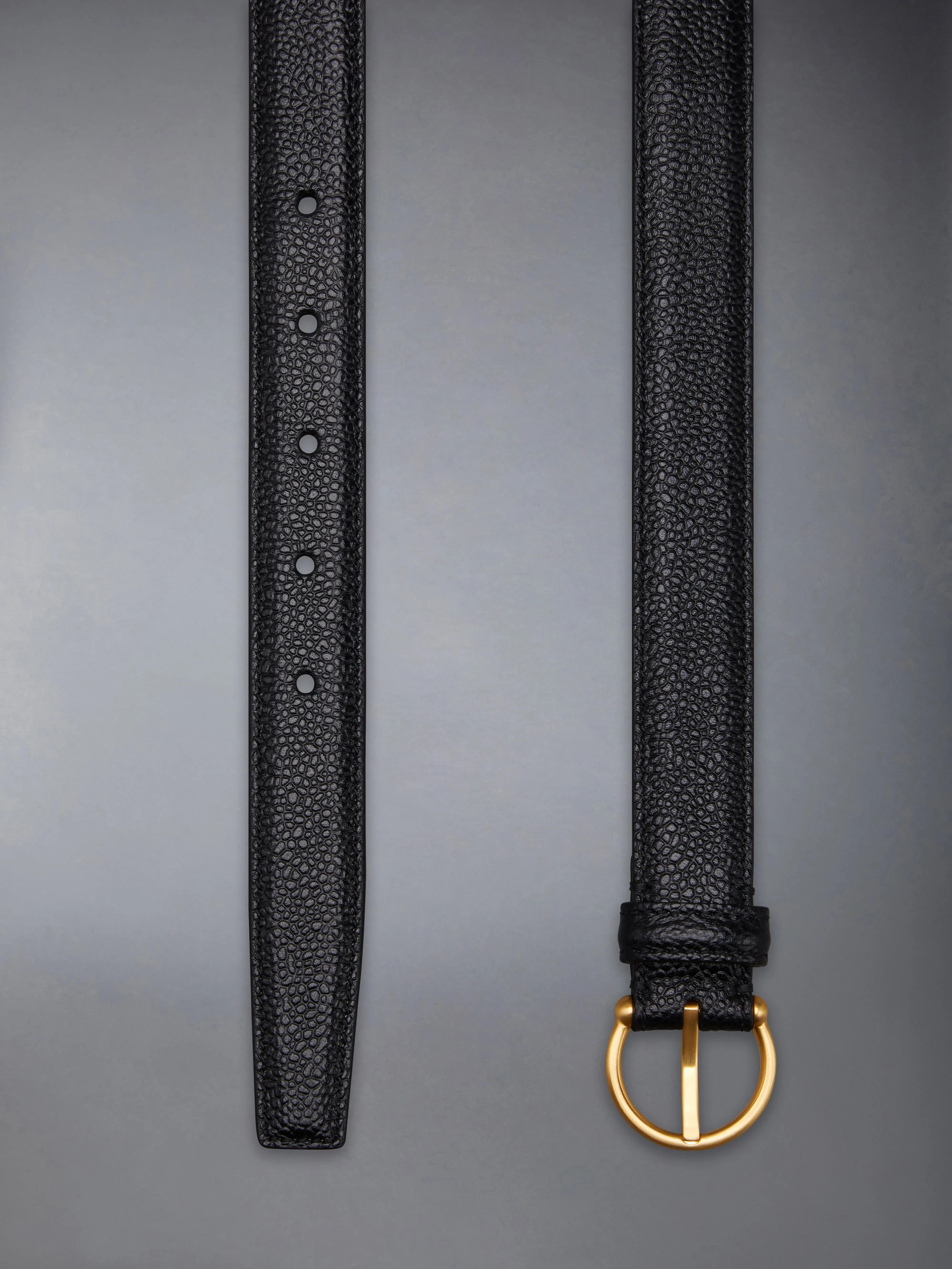 PEBBLE GRAIN ROUND BUCKLE BELT sold by Thom Browne product image thumbnail 3
