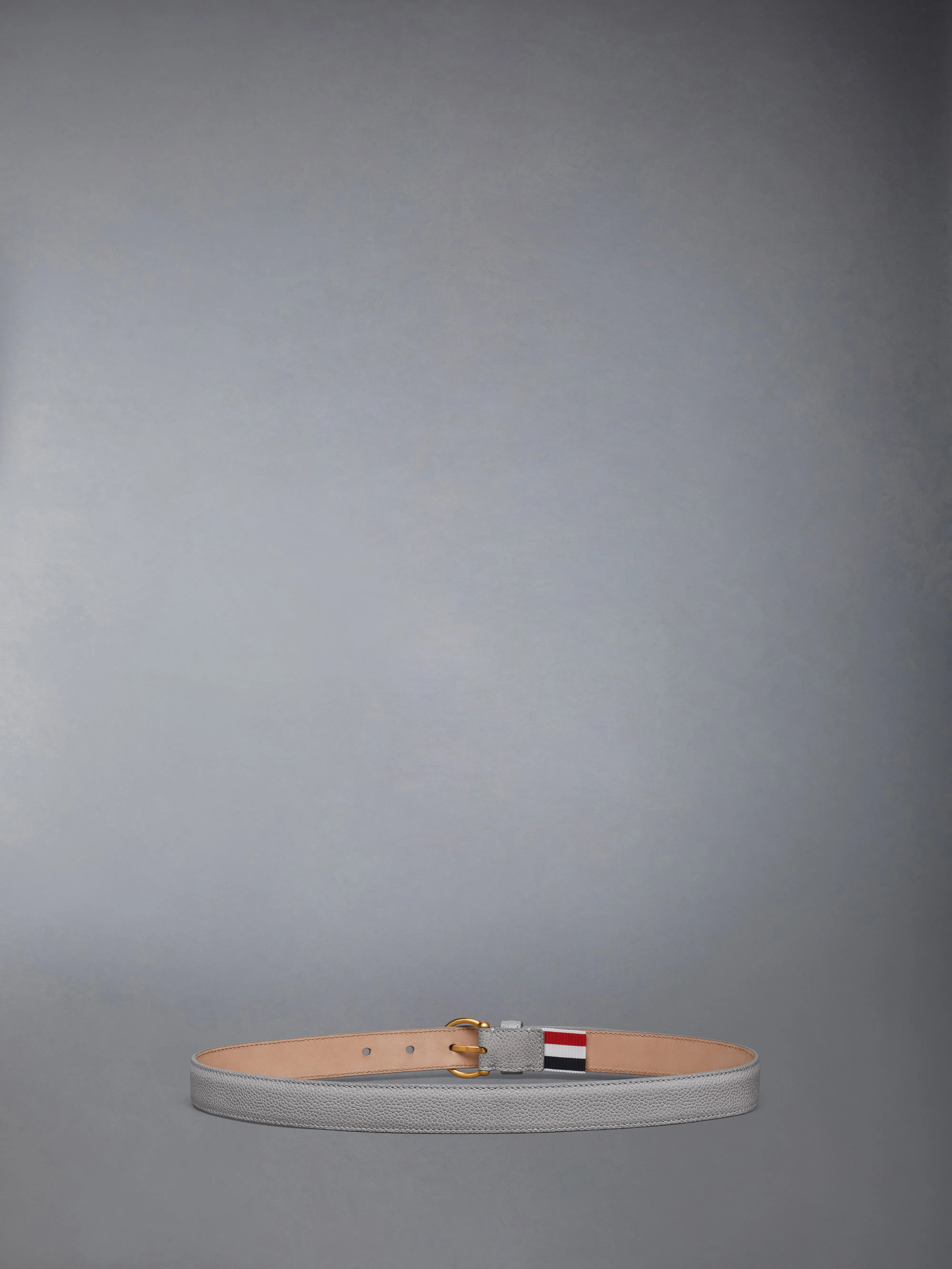 PEBBLE GRAIN ROUND BUCKLE BELT sold by Thom Browne product image thumbnail 2