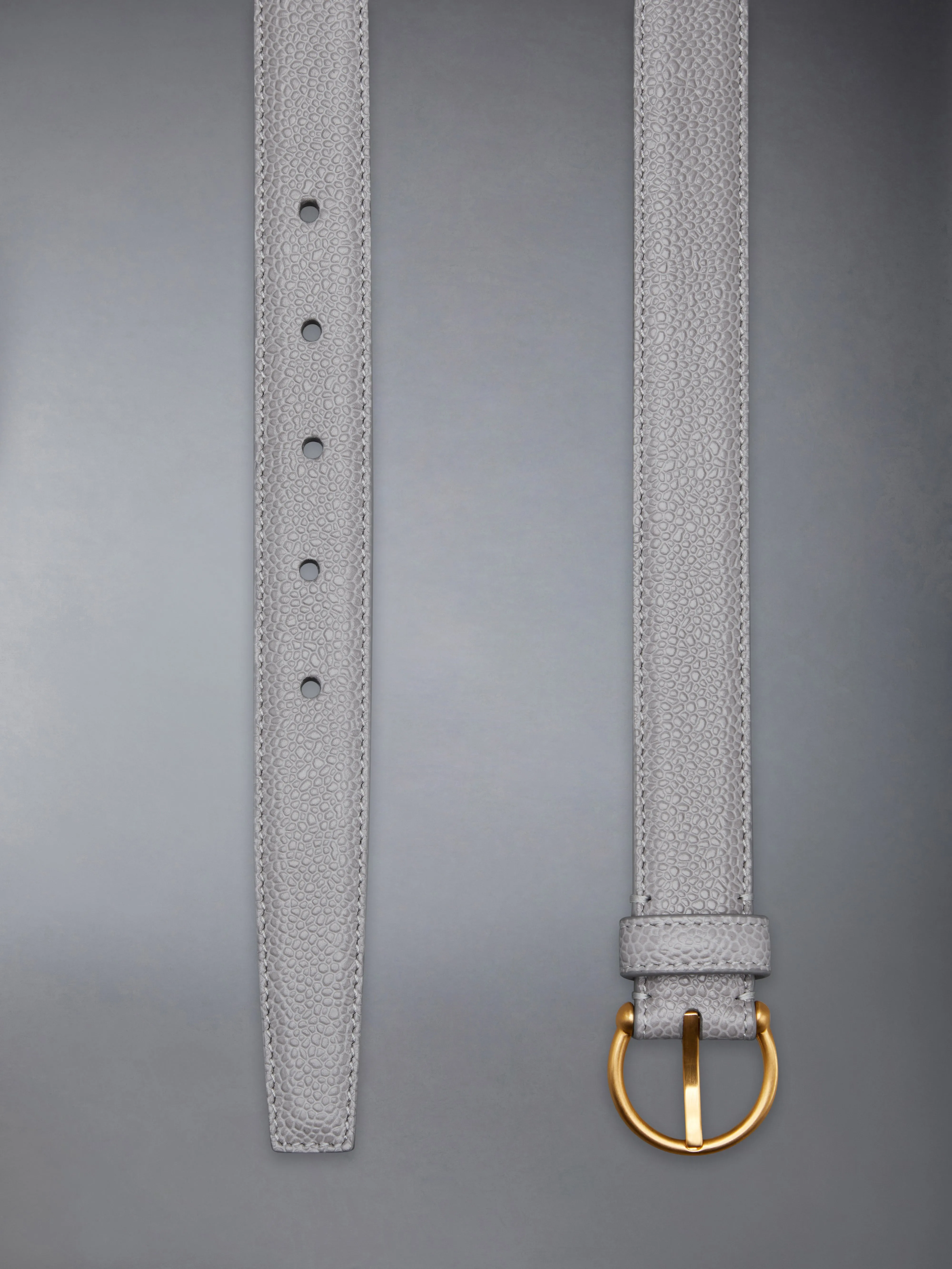 PEBBLE GRAIN ROUND BUCKLE BELT sold by Thom Browne product image thumbnail 3