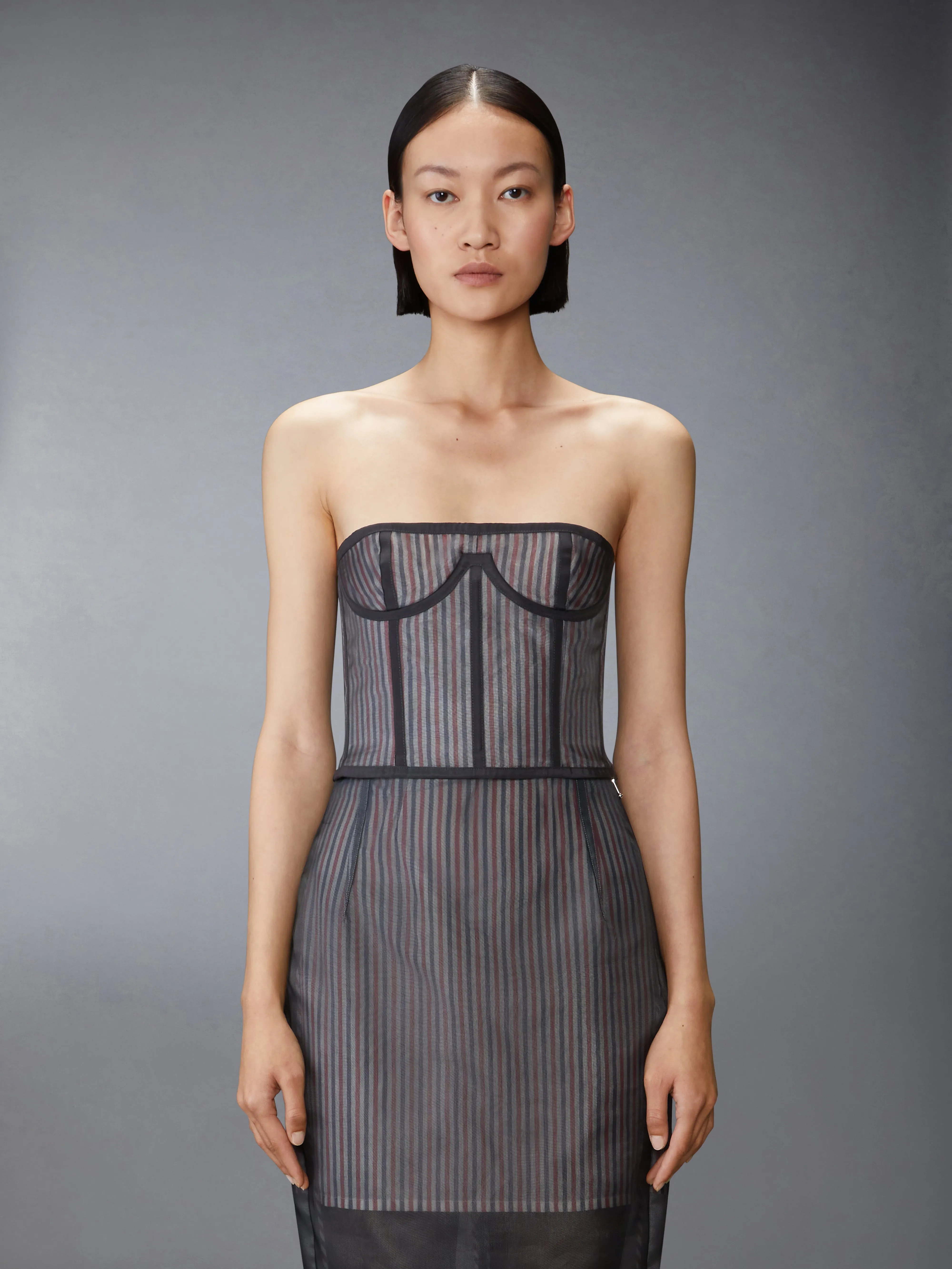 SILK ORGANZA CORSET sold by Thom Browne product image thumbnail 2
