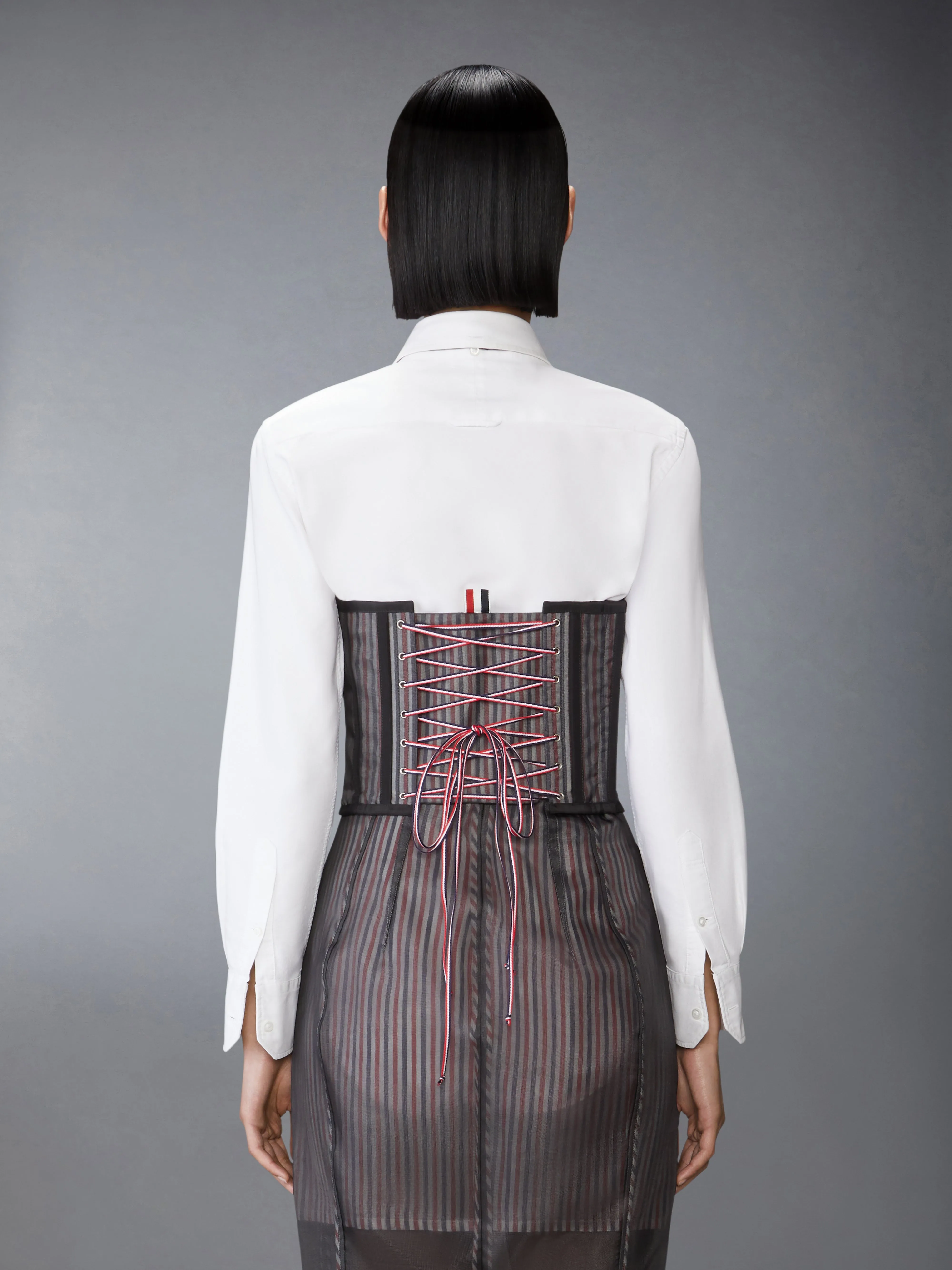 SILK ORGANZA CORSET sold by Thom Browne product image thumbnail 3