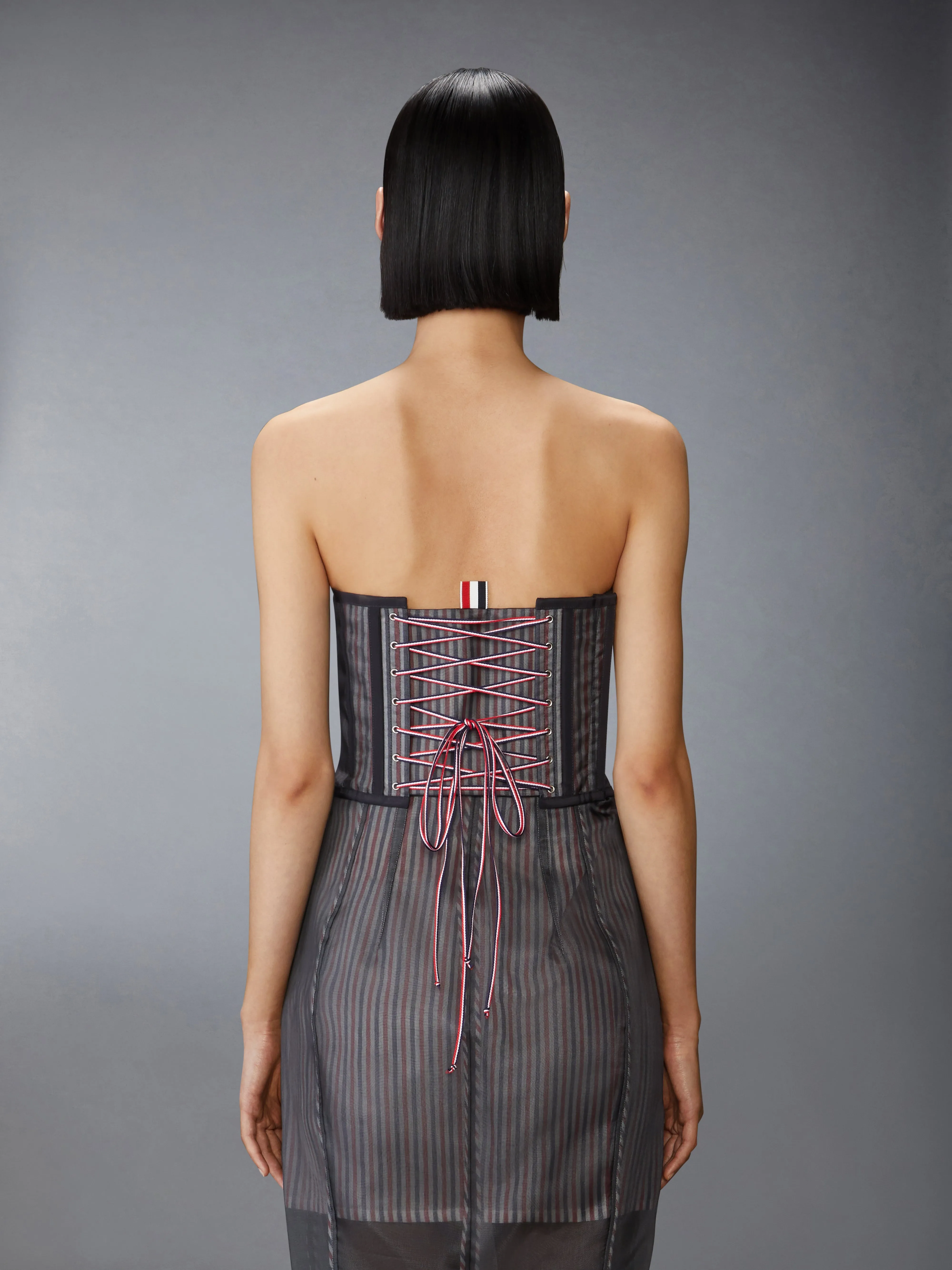SILK ORGANZA CORSET sold by Thom Browne product image thumbnail 4
