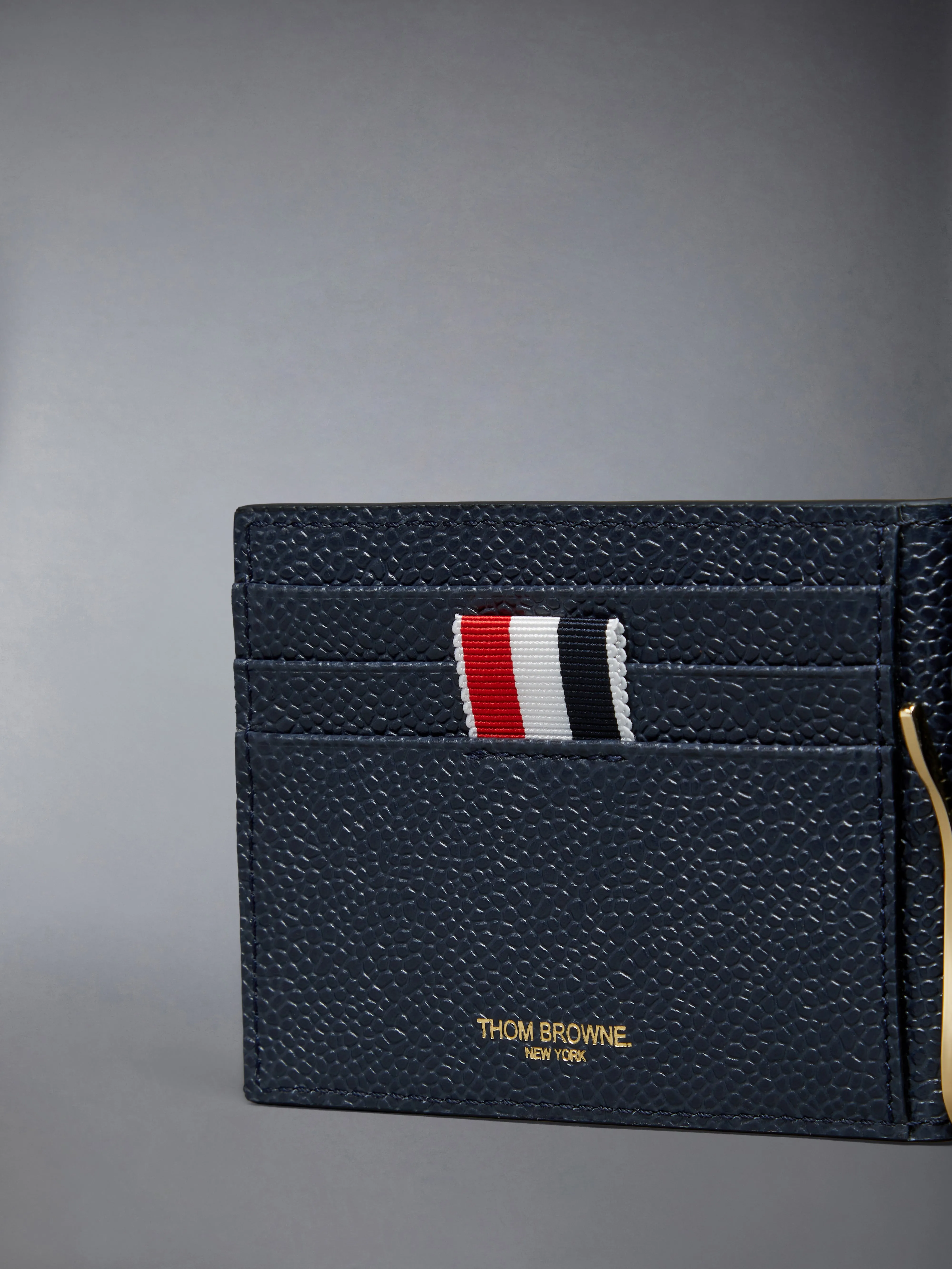 PEBBLE GRAIN 4-BAR MONEY CLIP WALLET sold by Thom Browne product image thumbnail 4