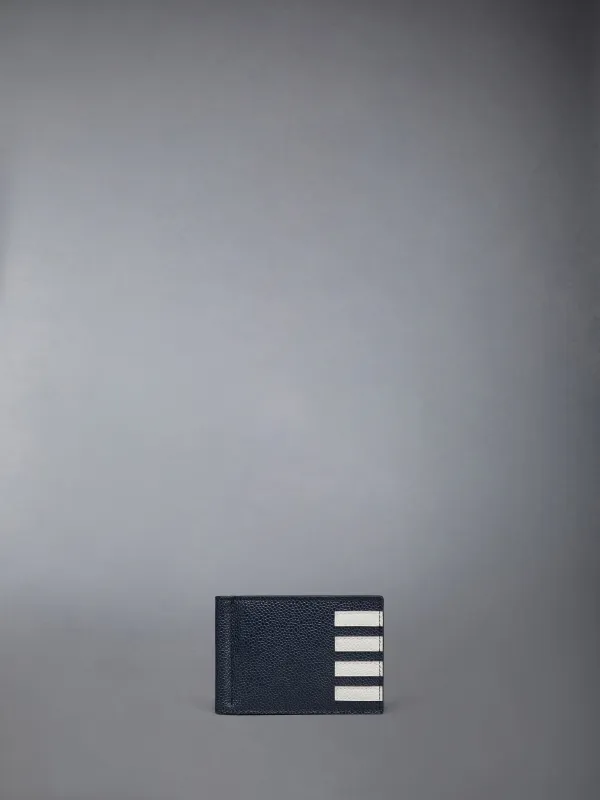 PEBBLE GRAIN 4-BAR MONEY CLIP WALLET sold by Thom Browne