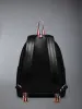 PEBBLE GRAIN RWB STRIPE BACKPACK sold by Thom Browne