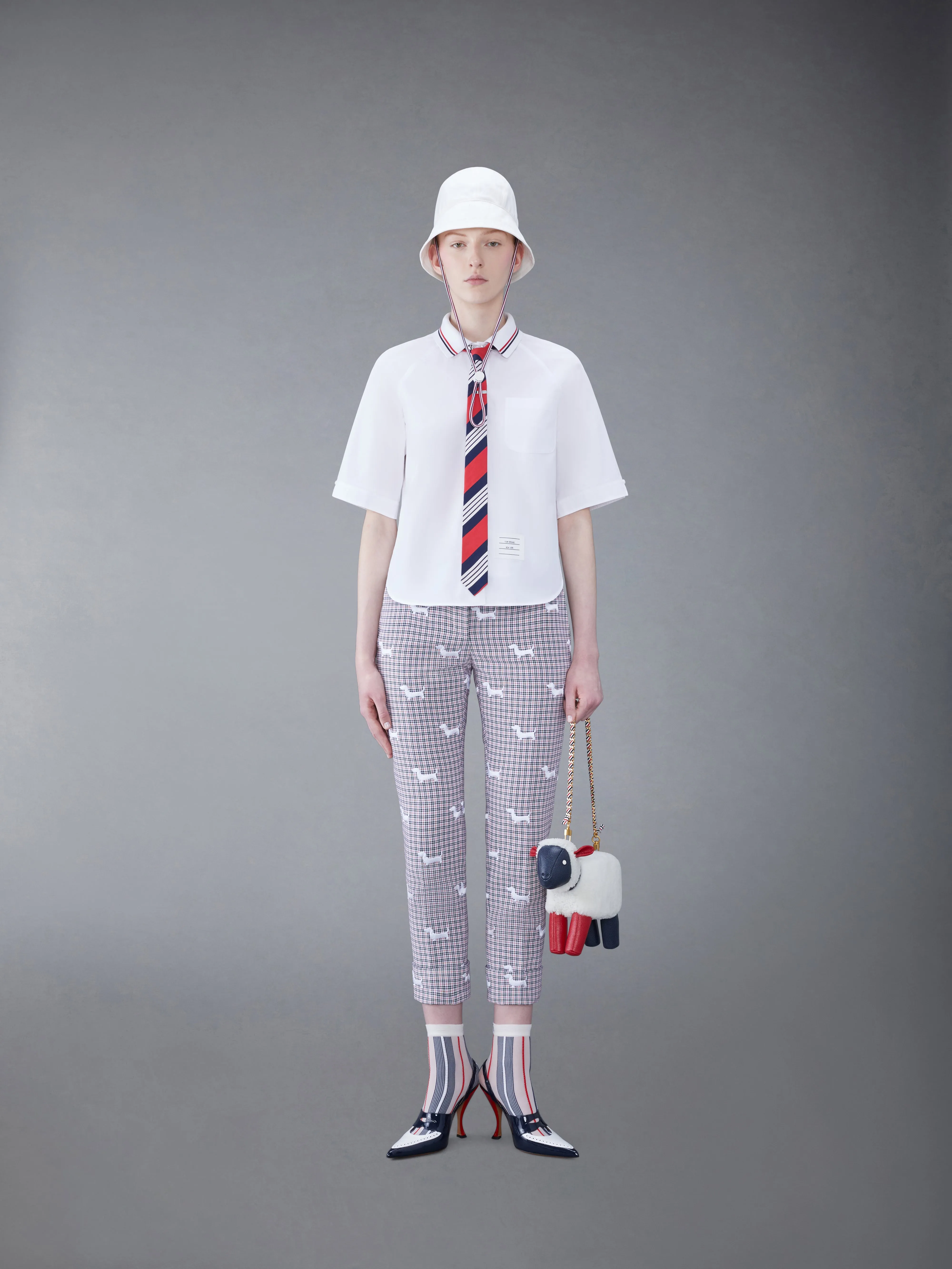 POPLIN BOX PLEAT SHIRT sold by Thom Browne product image thumbnail 3