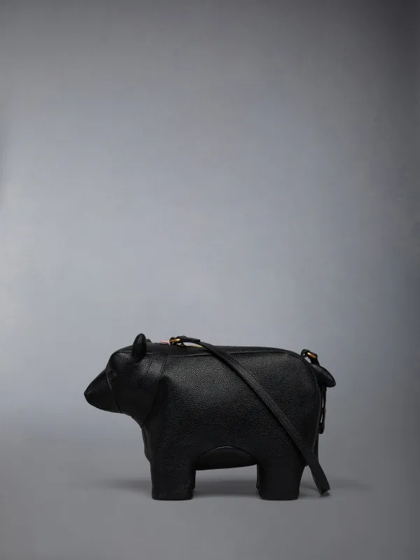 PEBBLE GRAIN BEAR BAGUETTE sold by Thom Browne