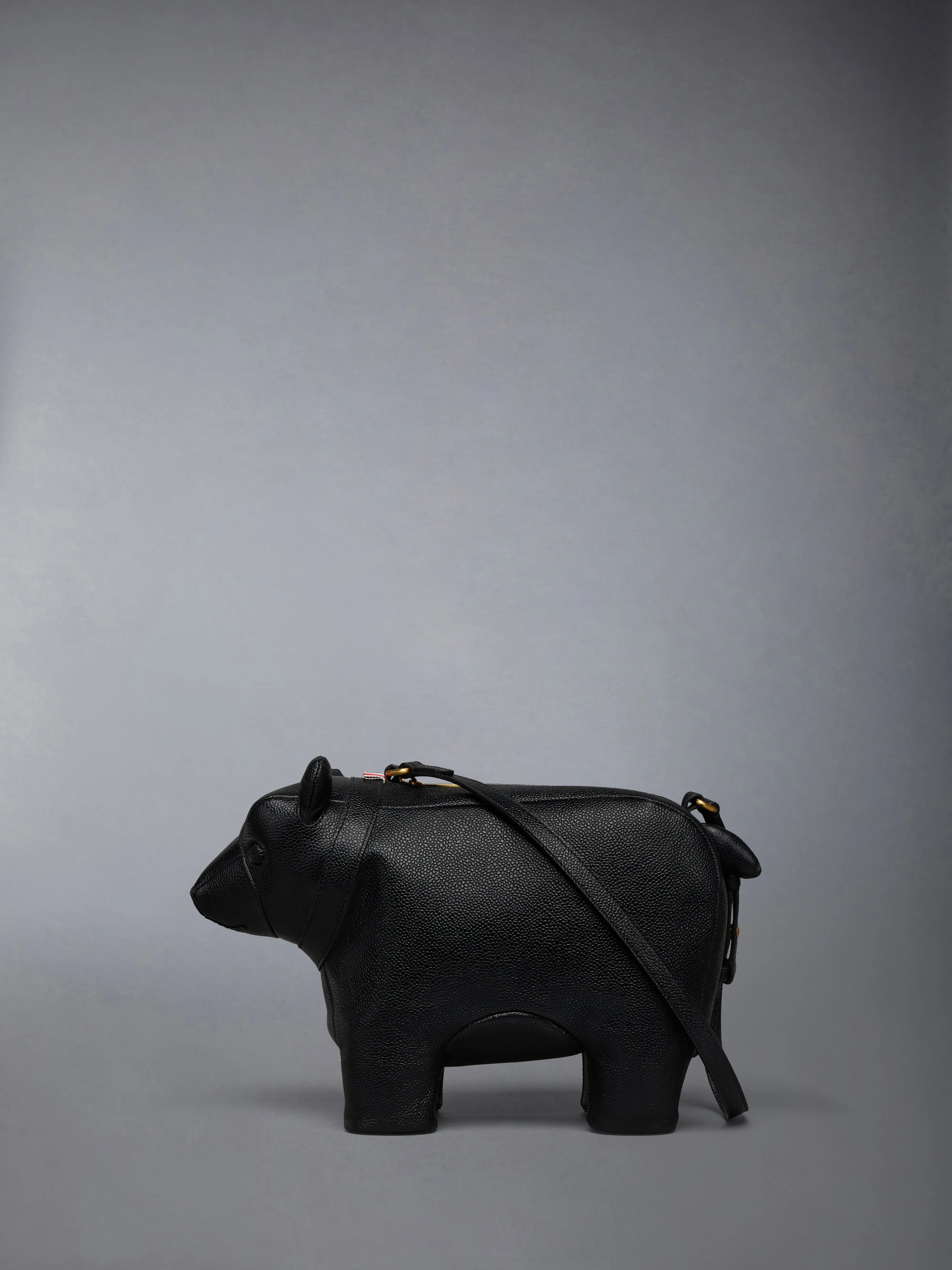 PEBBLE GRAIN BEAR BAGUETTE sold by Thom Browne