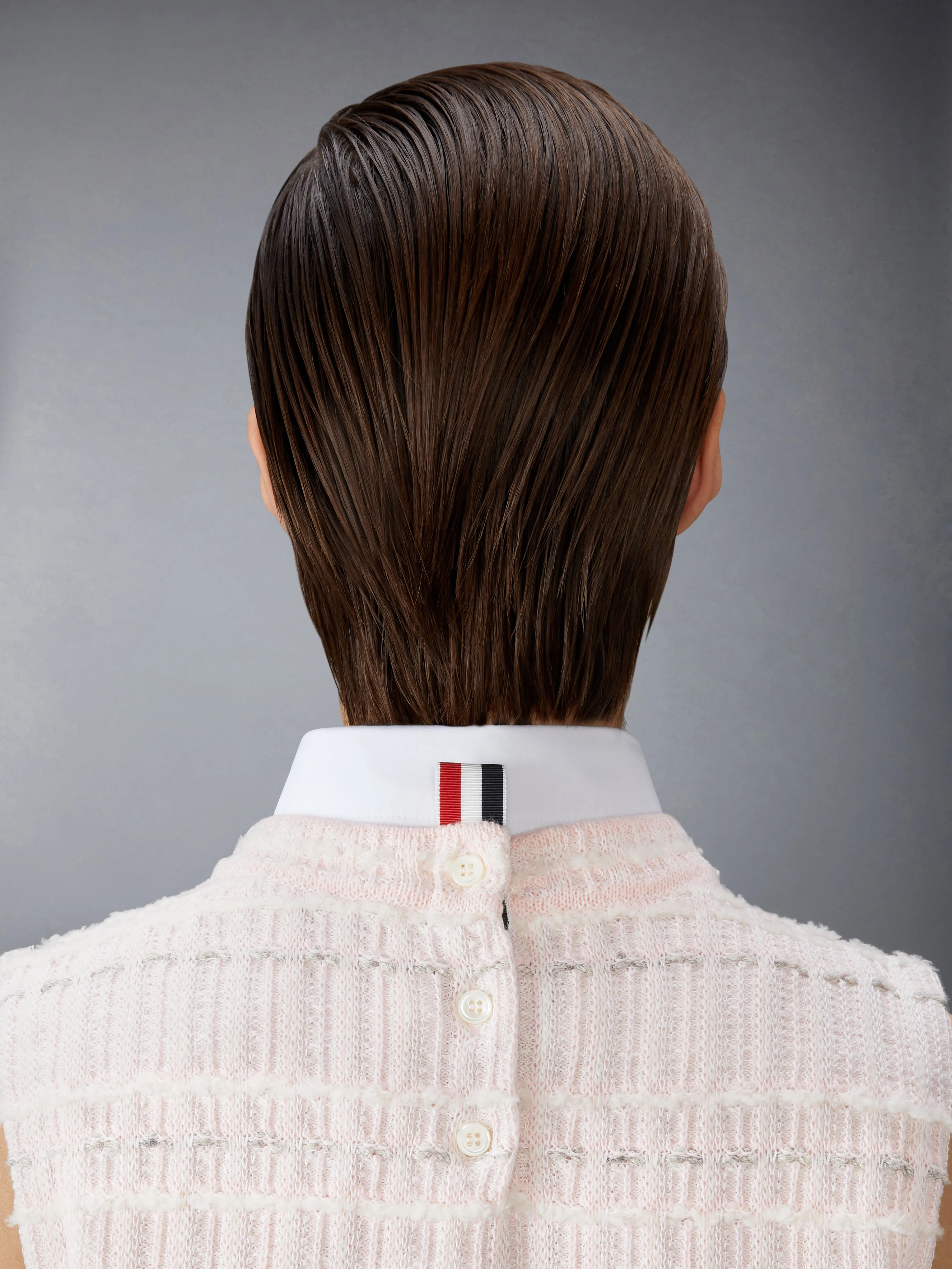 SEERSUCKER KNIT TWEED JACQUARD SHELL TOP sold by Thom Browne product image thumbnail 4