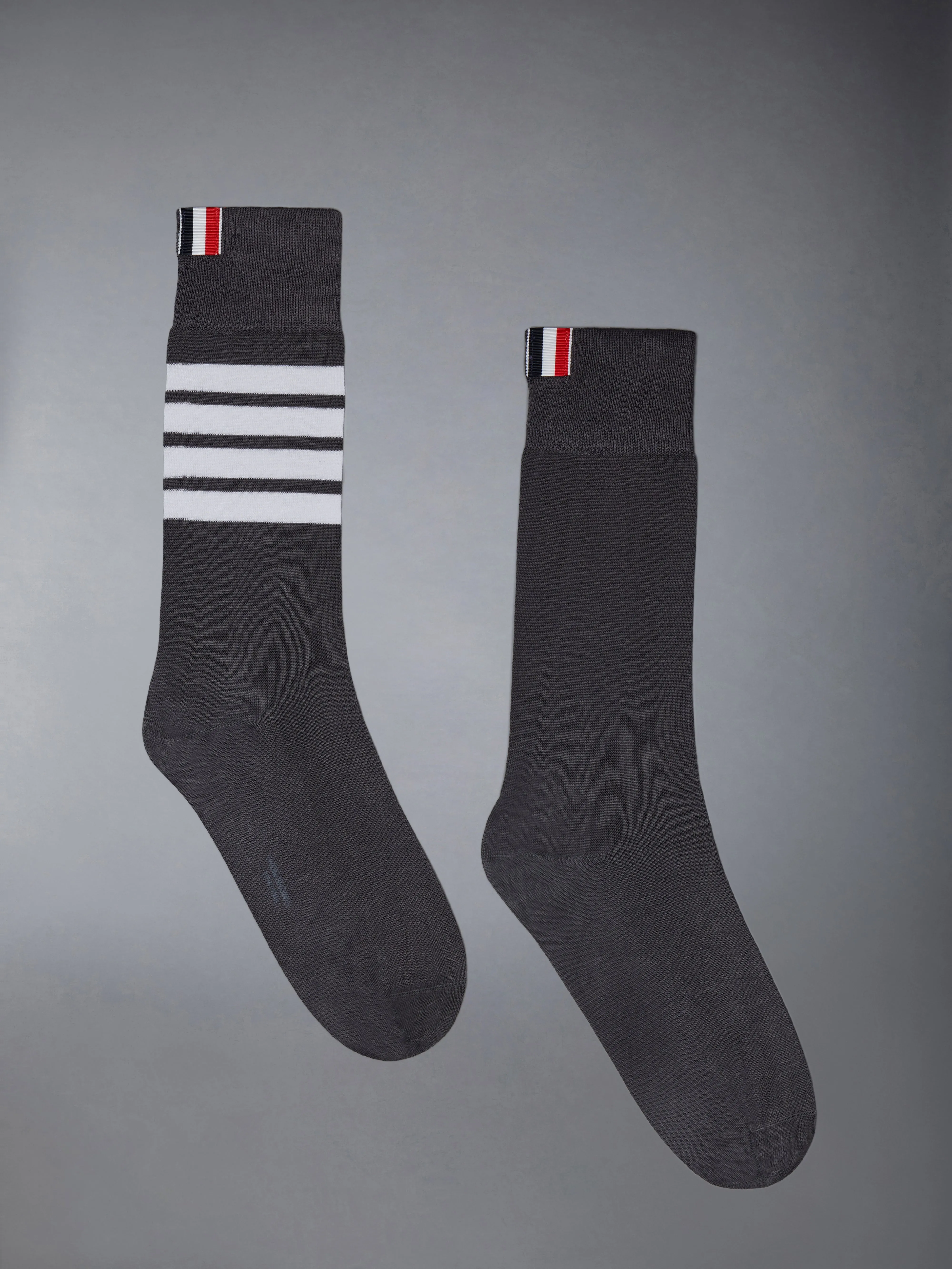 COTTON 4-BAR MID CALF SOCK sold by Thom Browne