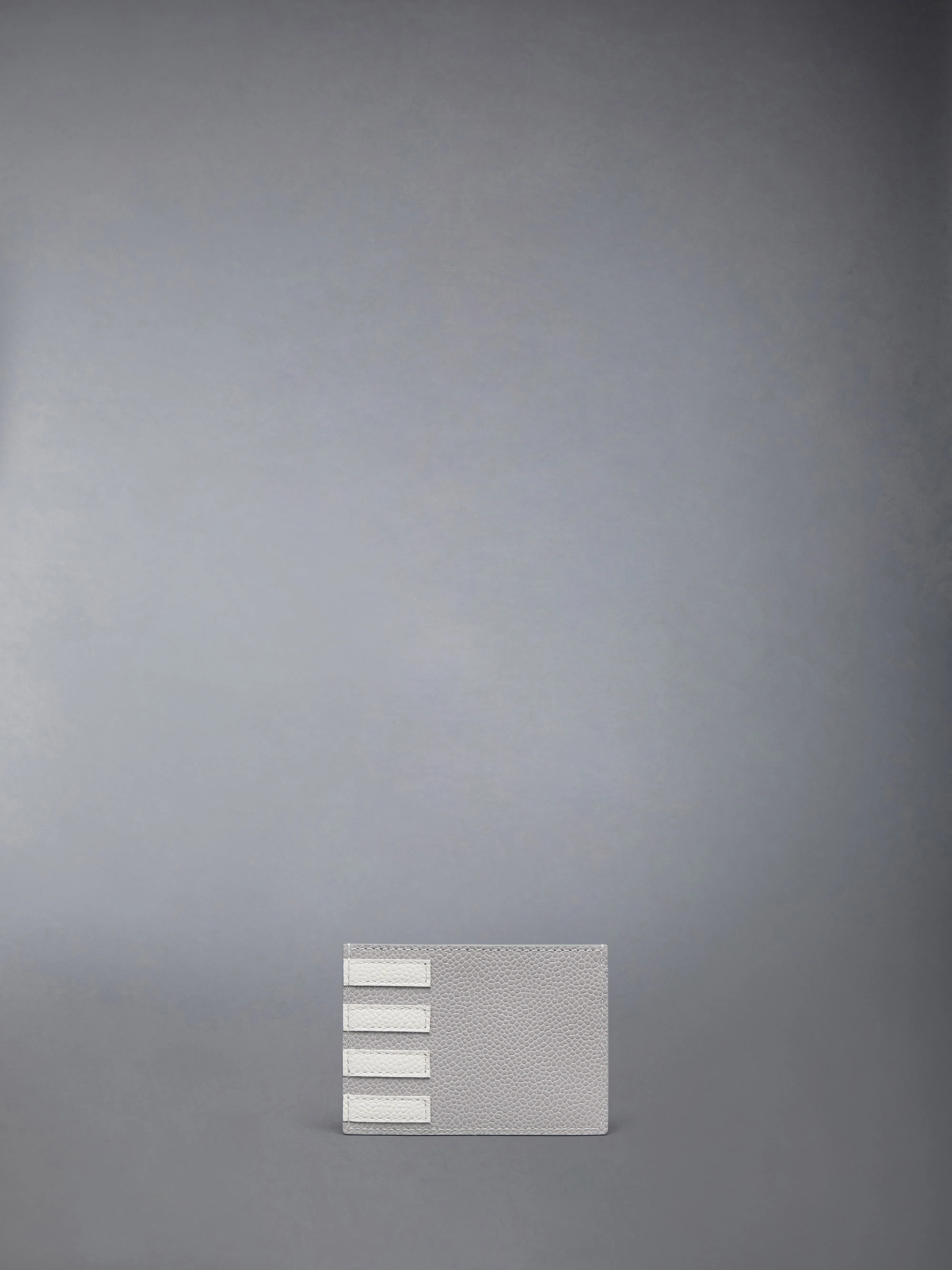 PEBBLE GRAIN 4-BAR SINGLE CARD HOLDER sold by Thom Browne product image thumbnail 2